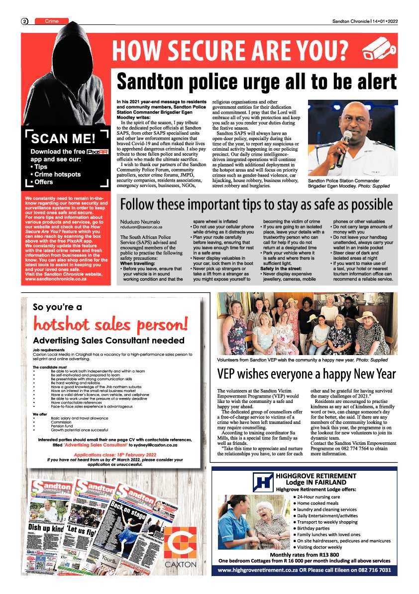 Sandton Chronicle 14 January 2022 page 2