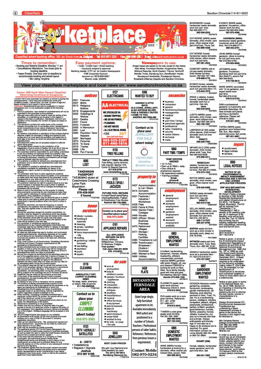 Sandton Chronicle 14 January 2022 page 6