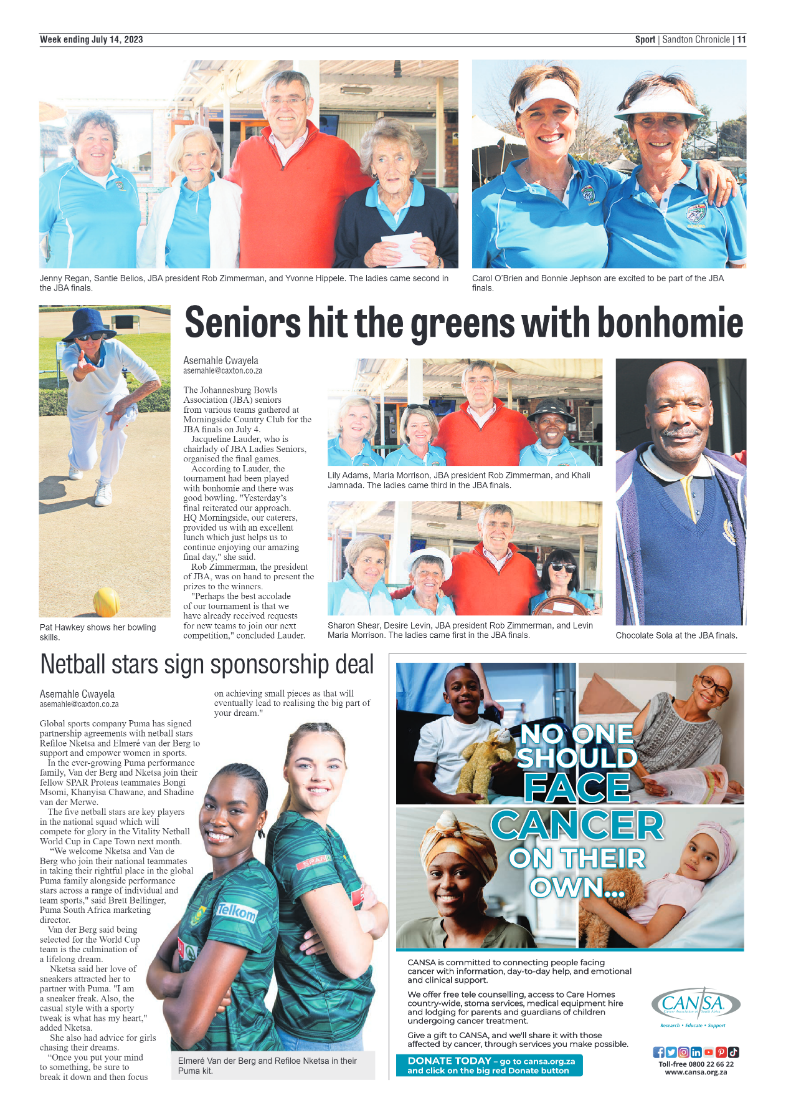 Sandton Chronicle 14 July 2023 page 11