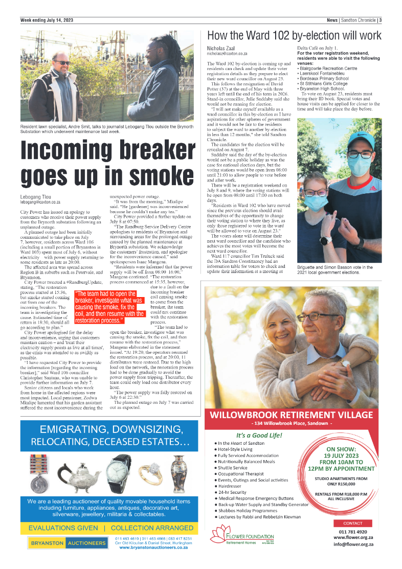 Sandton Chronicle 14 July 2023 page 3