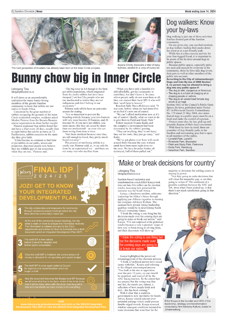 Sandton Chronicle 14 June 2024 page 2