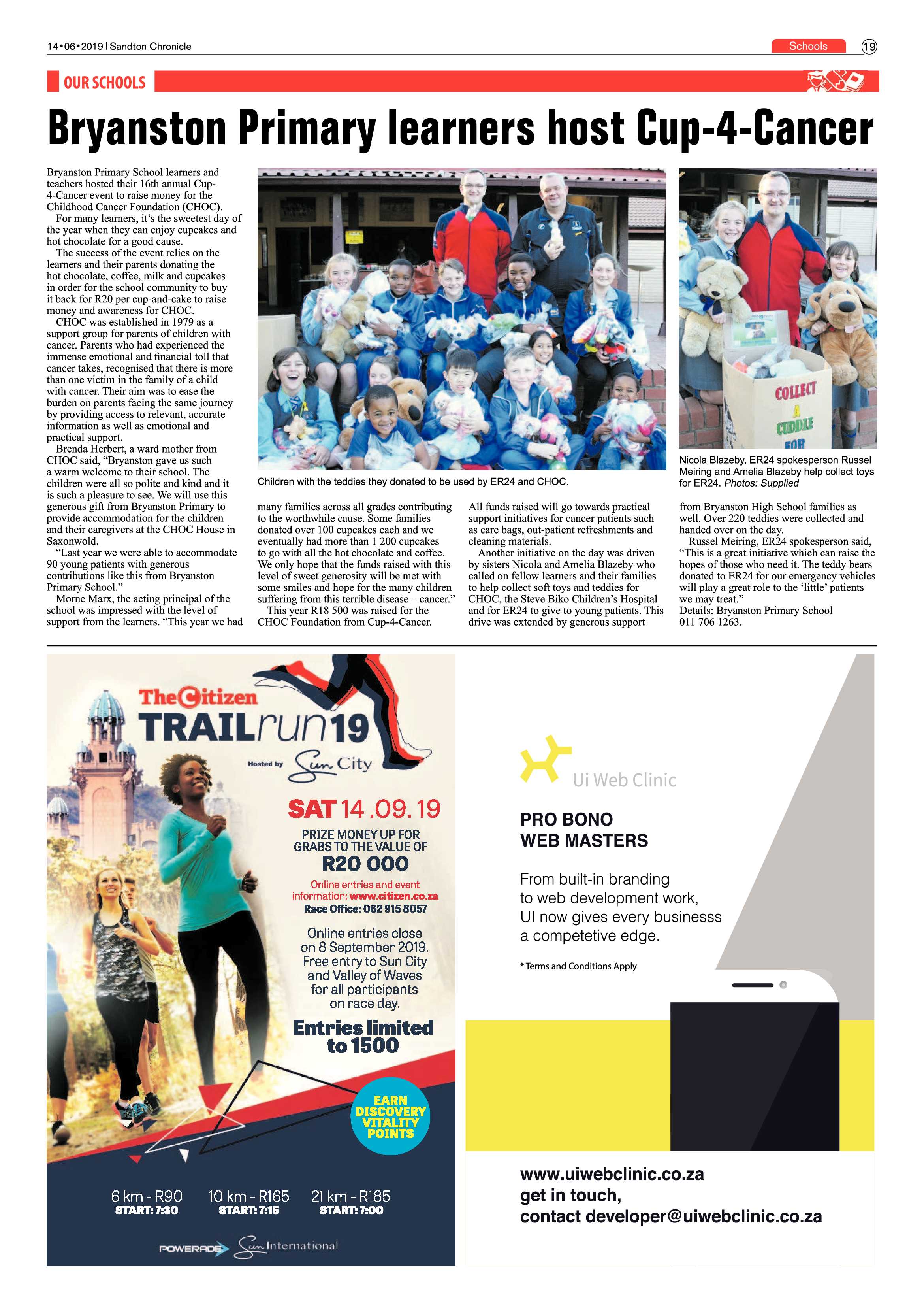 Sandton Chronicle 14 June, 2019 page 19