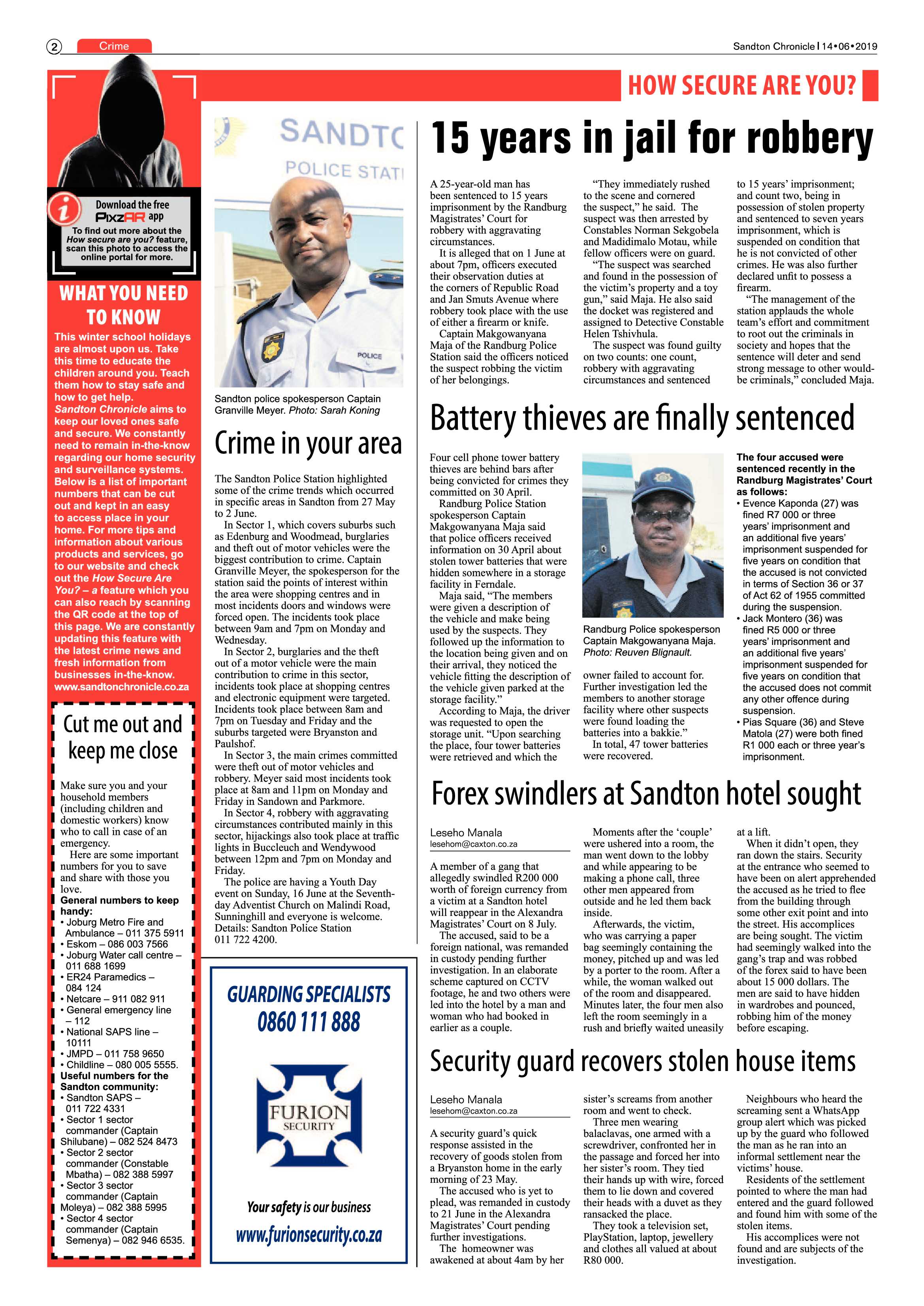 Sandton Chronicle 14 June, 2019 page 2