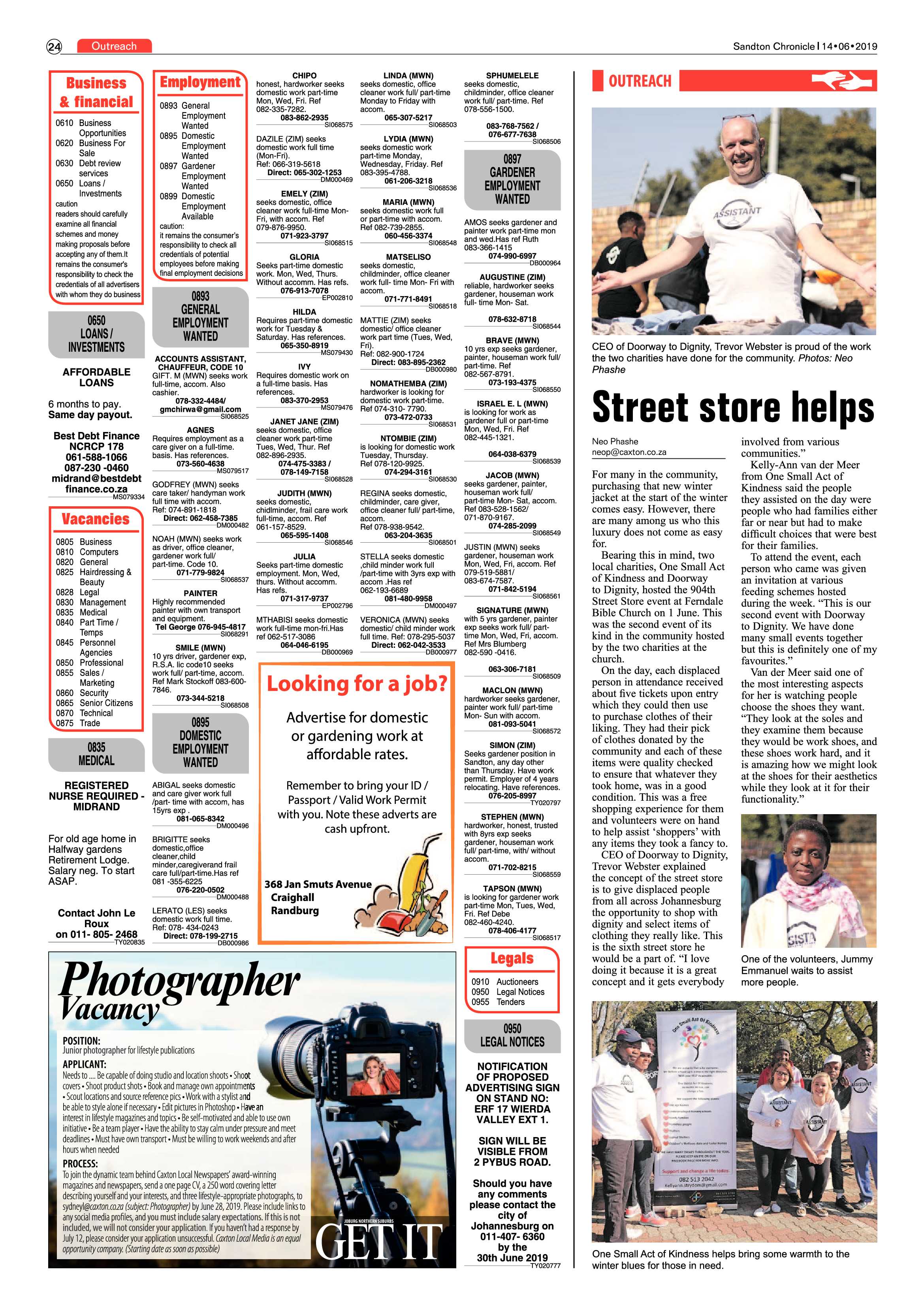 Sandton Chronicle 14 June, 2019 page 24