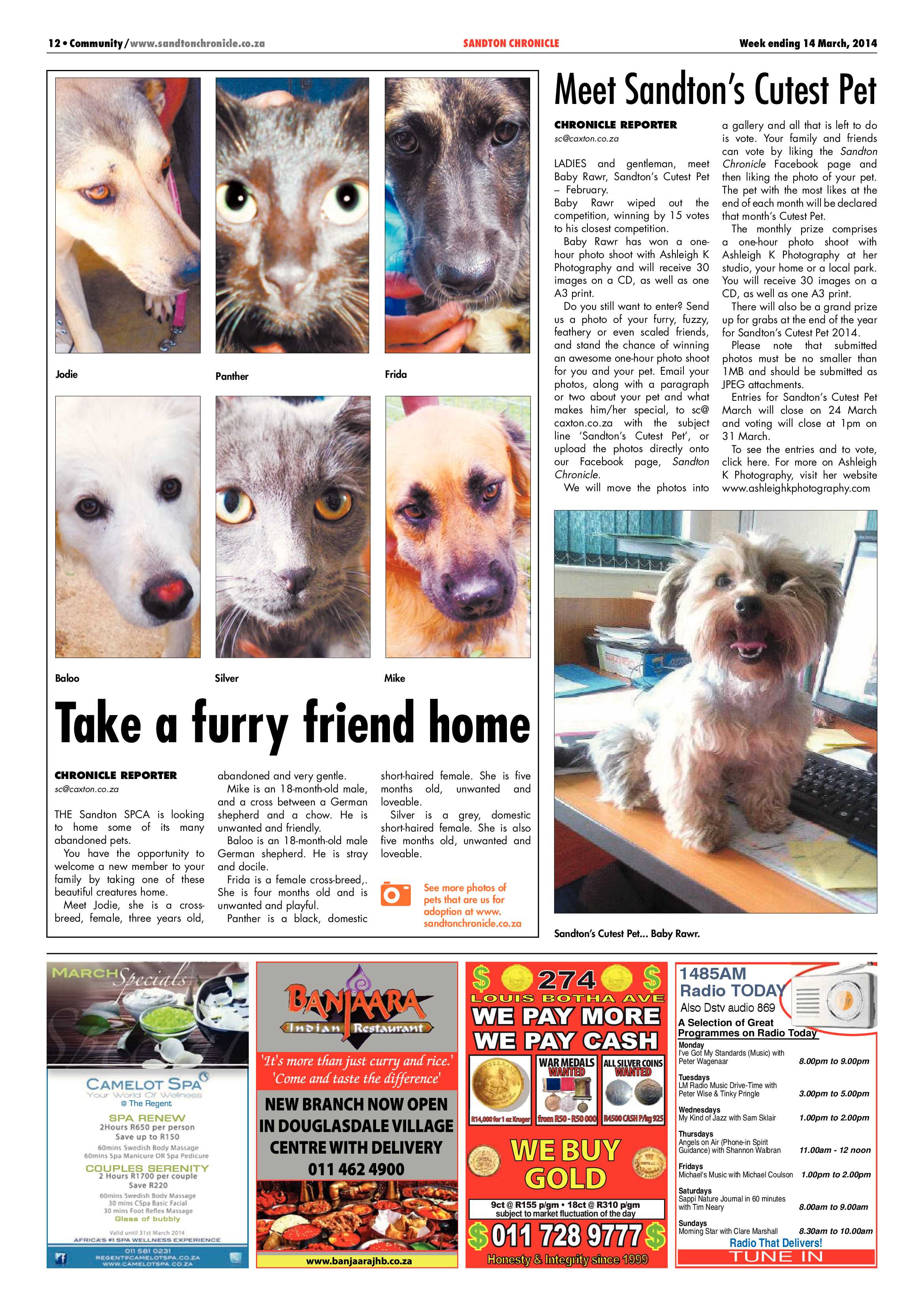 Sandton Chronicle 14 March 2014 page 12