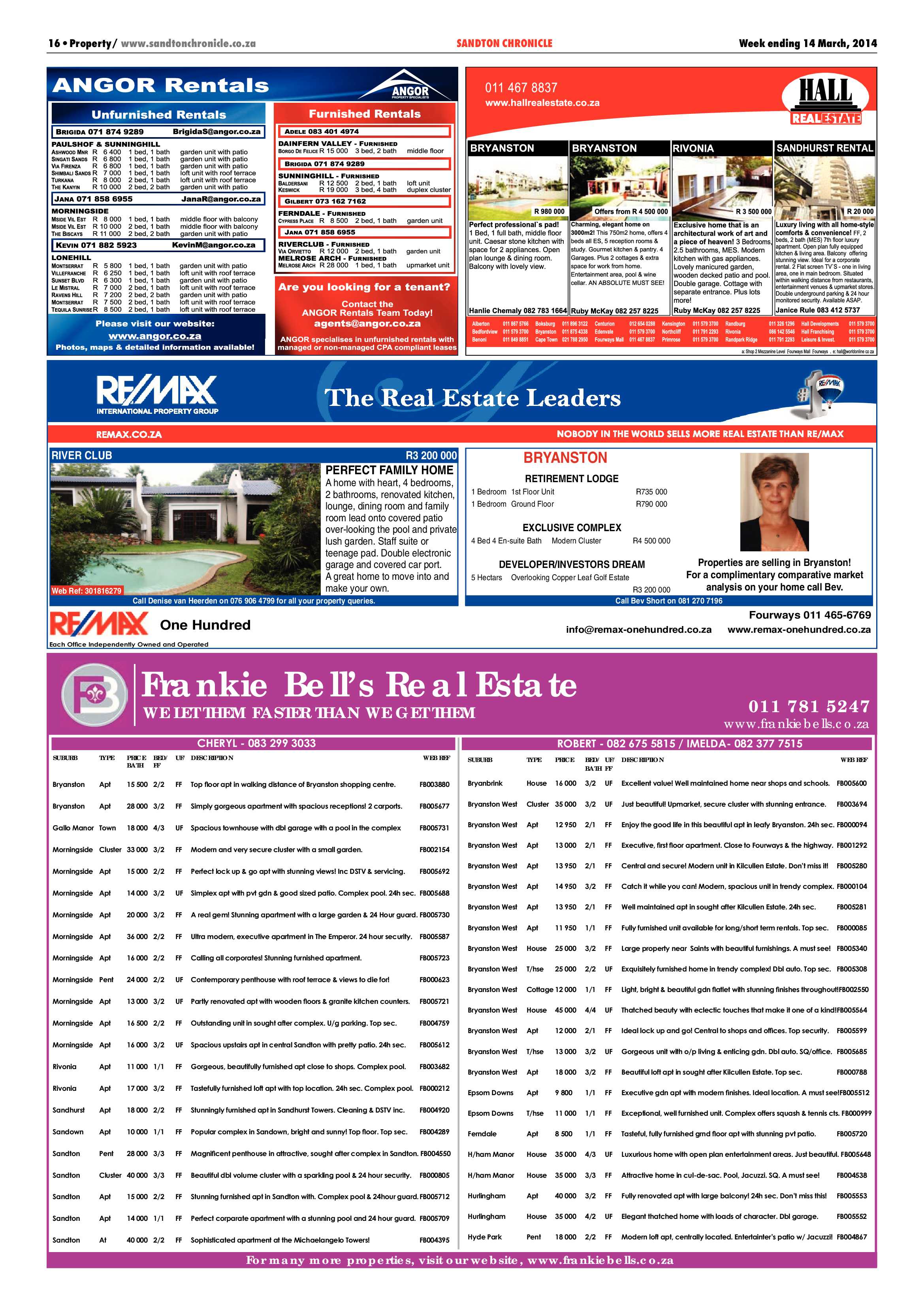 Sandton Chronicle 14 March 2014 page 16