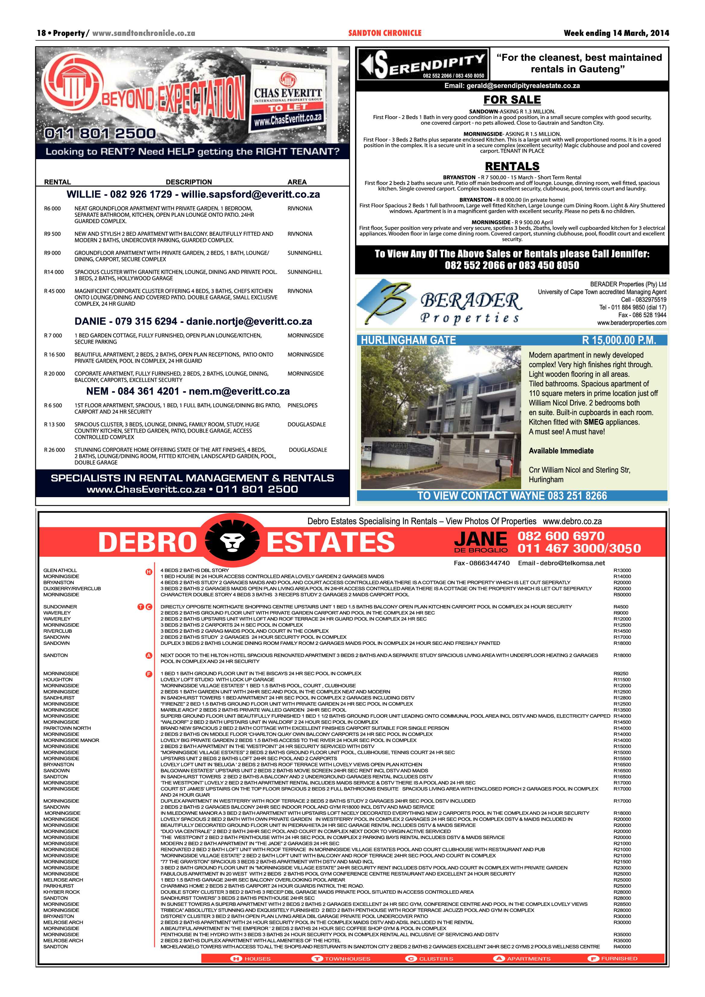 Sandton Chronicle 14 March 2014 page 18