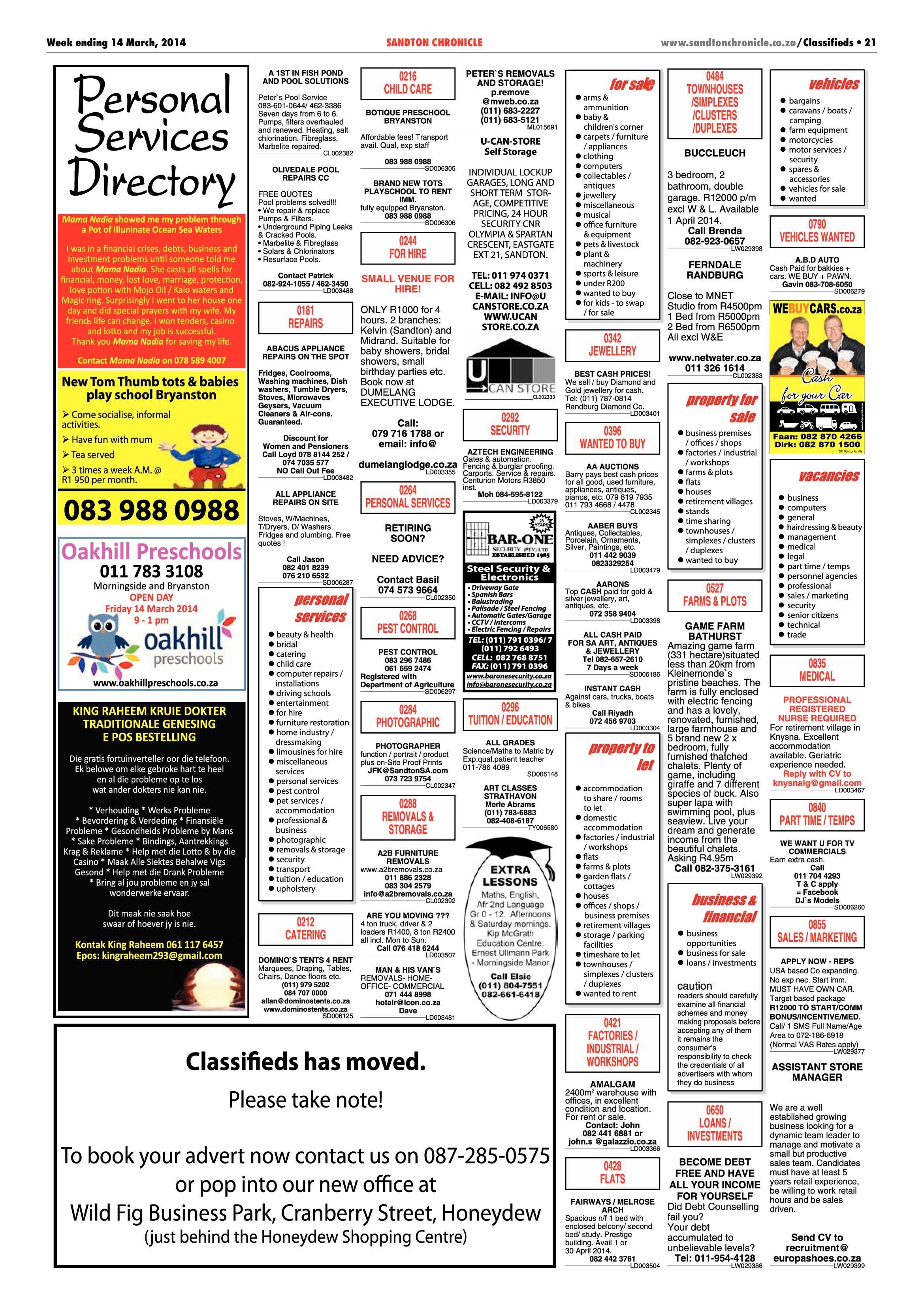 Sandton Chronicle 14 March 2014 page 21