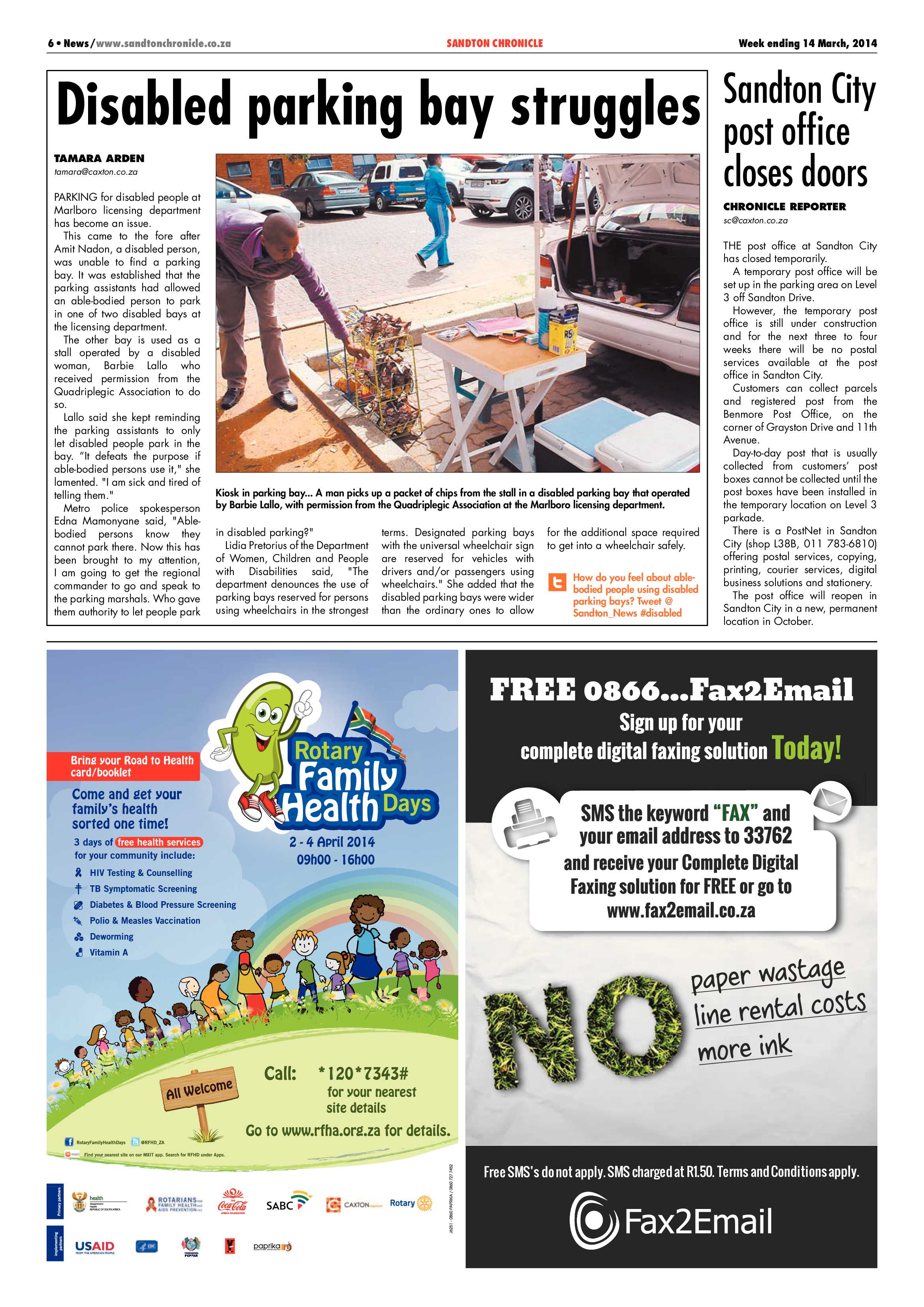 Sandton Chronicle 14 March 2014 page 6