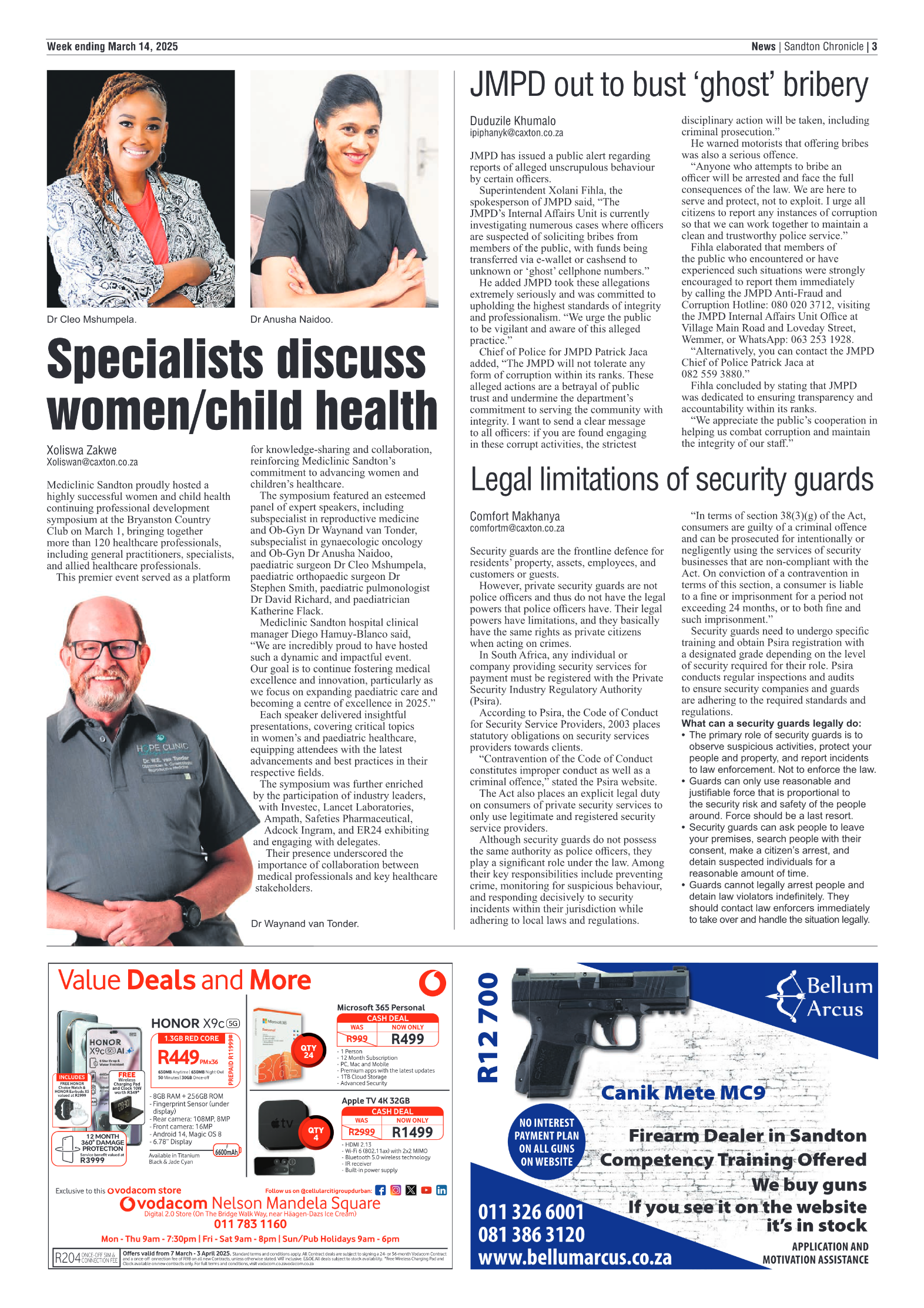 Sandton Chronicle 14 March 2025 page 3