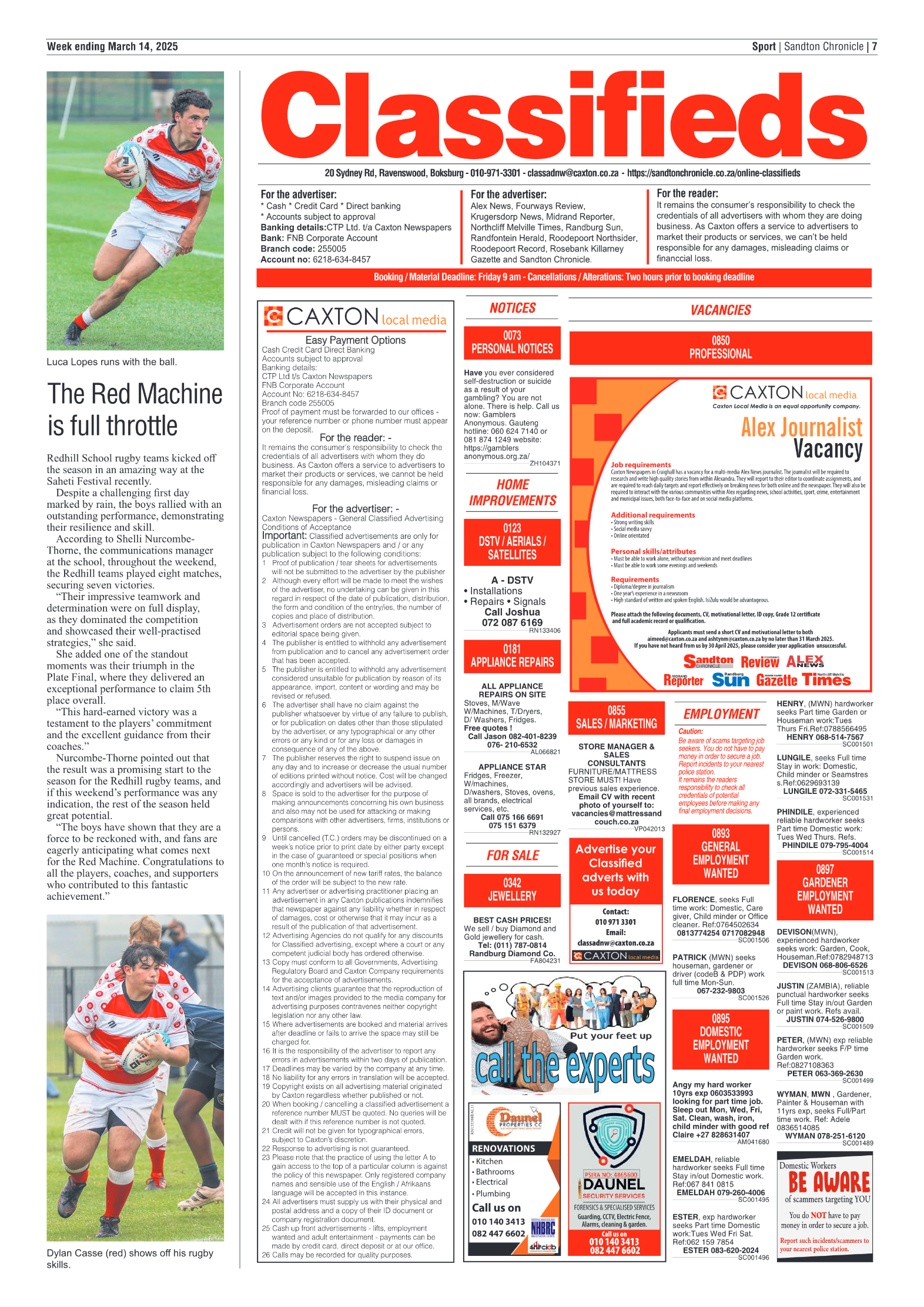 Sandton Chronicle 14 March 2025 page 7