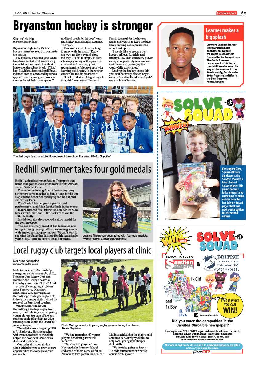 Sandton Chronicle 14 May 2021 page 11