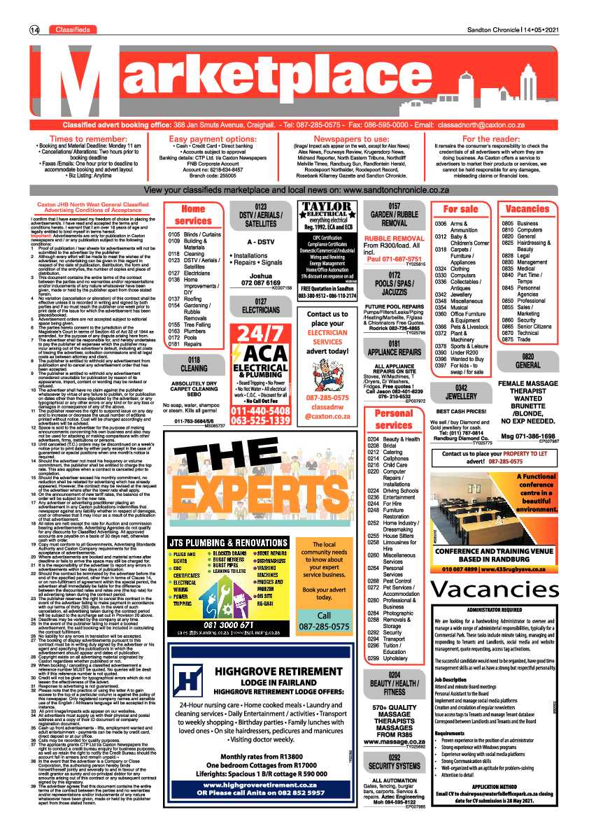 Sandton Chronicle 14 May 2021 page 14