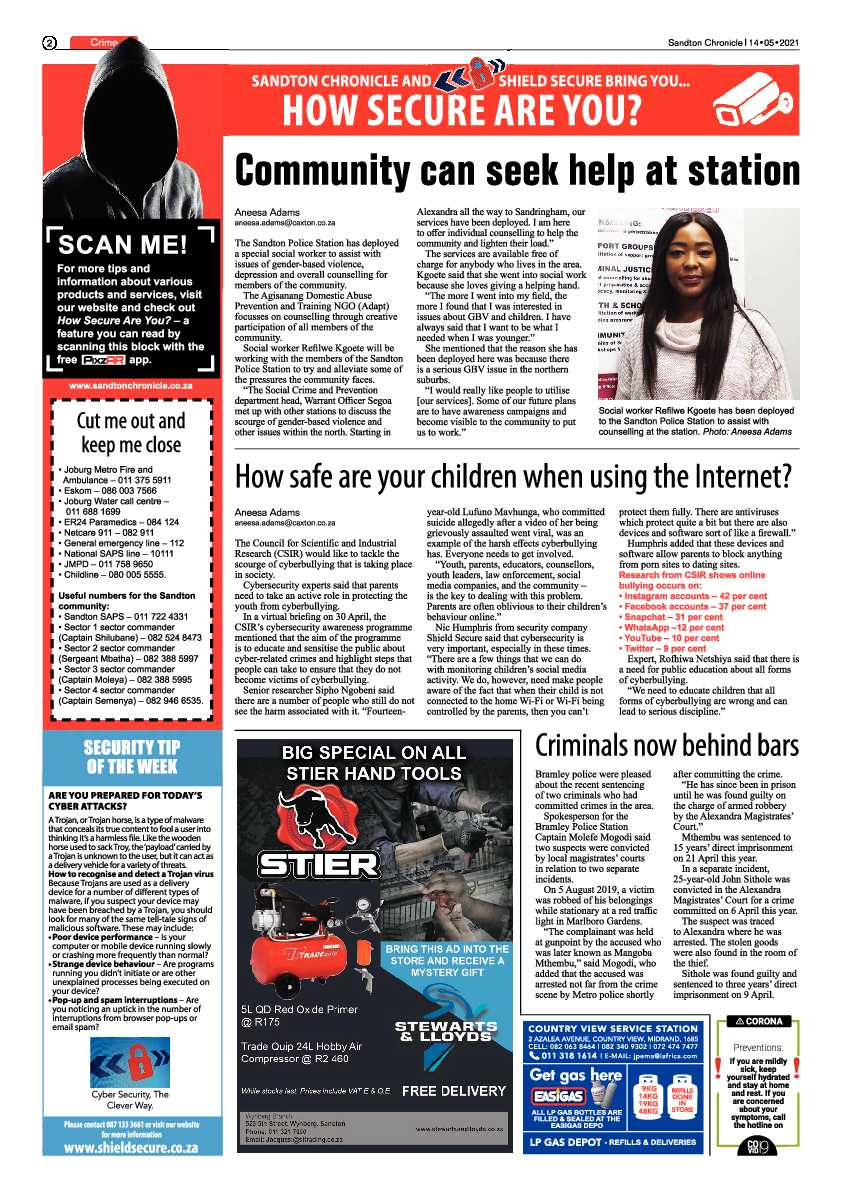 Sandton Chronicle 14 May 2021 page 2
