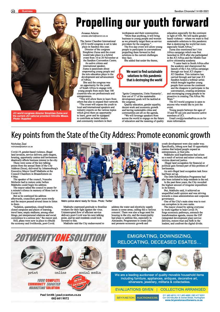 Sandton Chronicle 14 May 2021 page 6