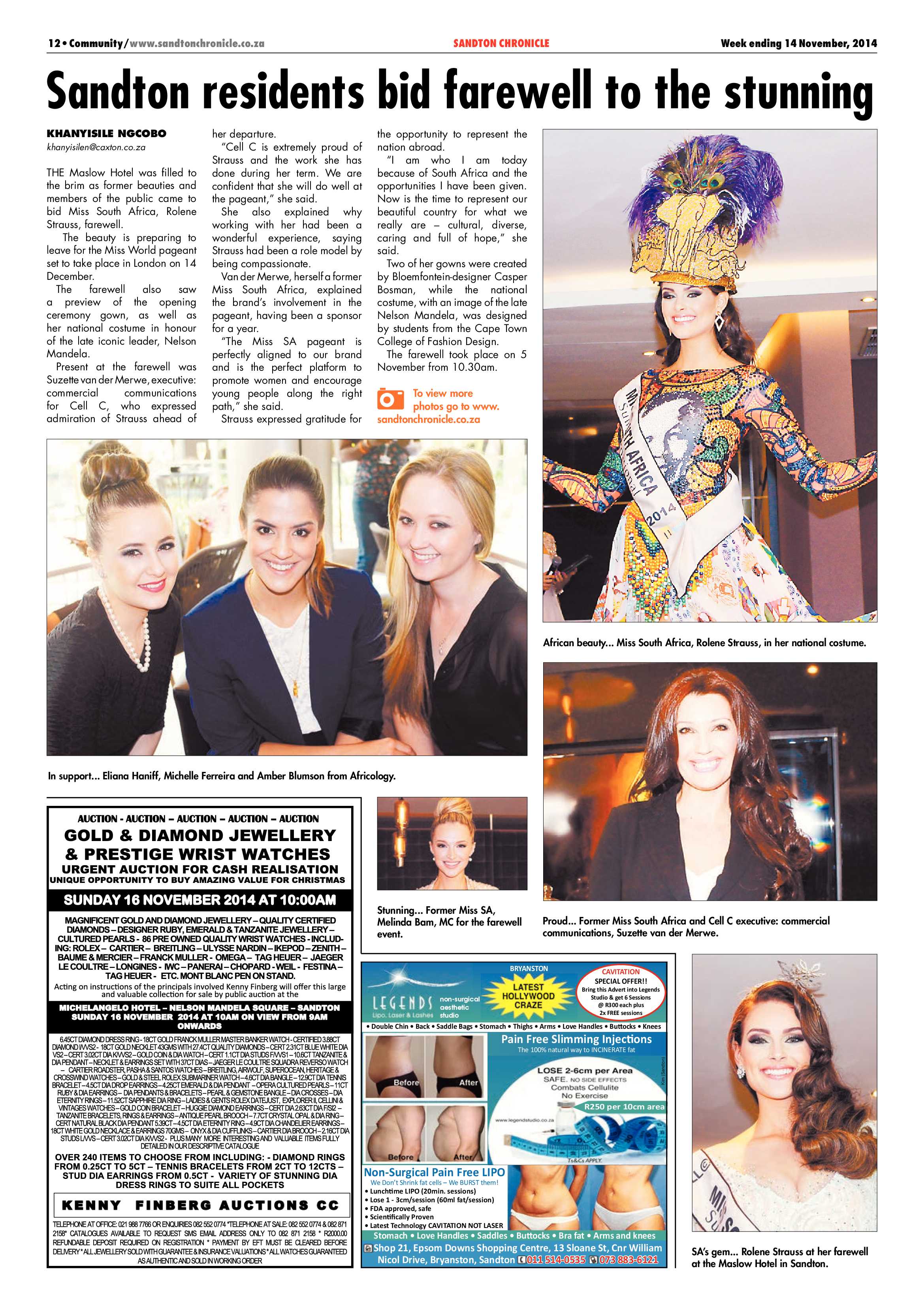 Sandton Chronicle 14 November 2014 page 12