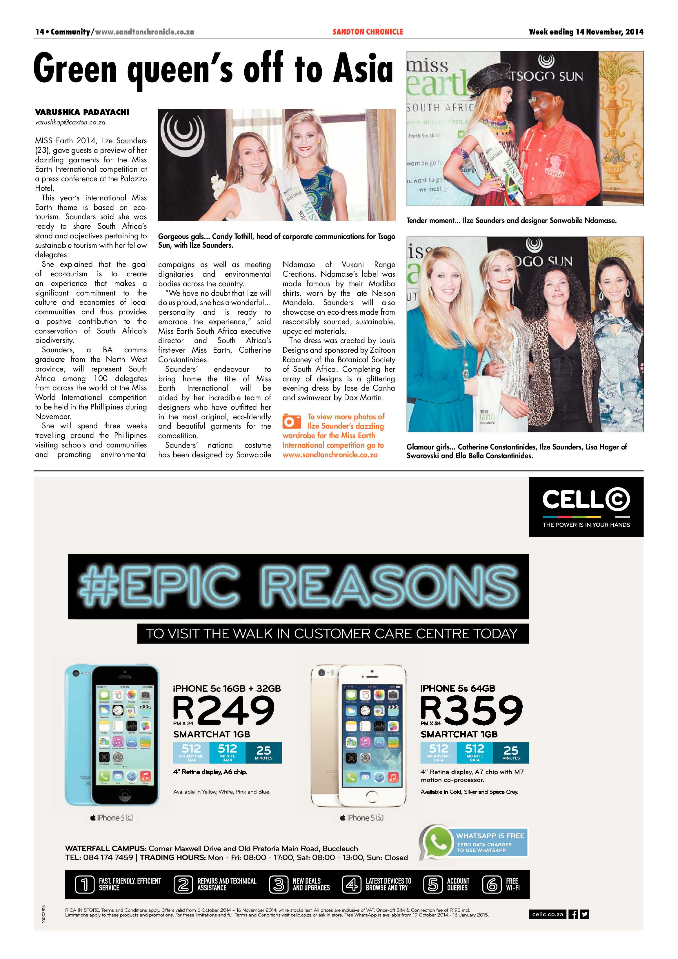 Sandton Chronicle 14 November 2014 page 14