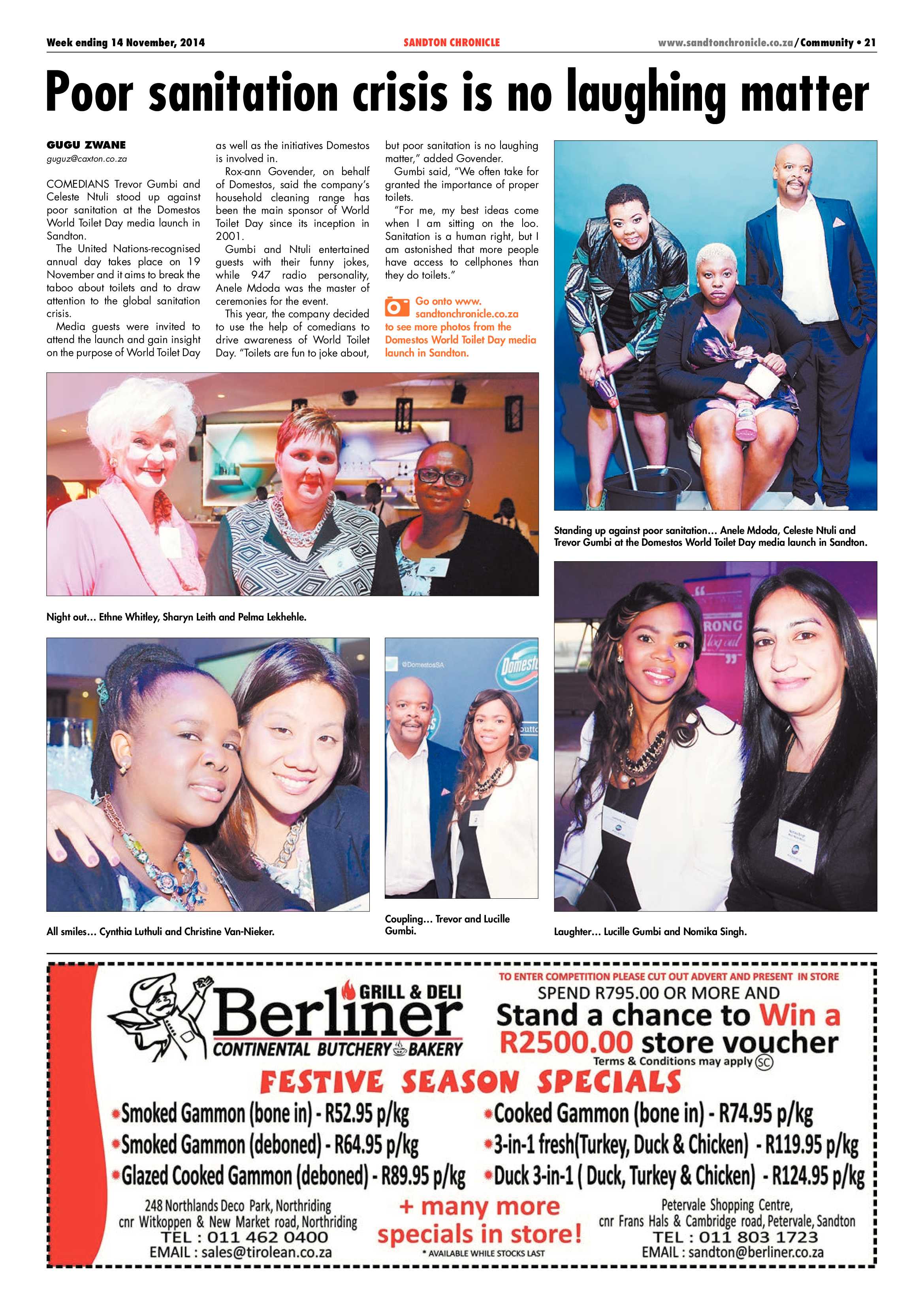 Sandton Chronicle 14 November 2014 page 29
