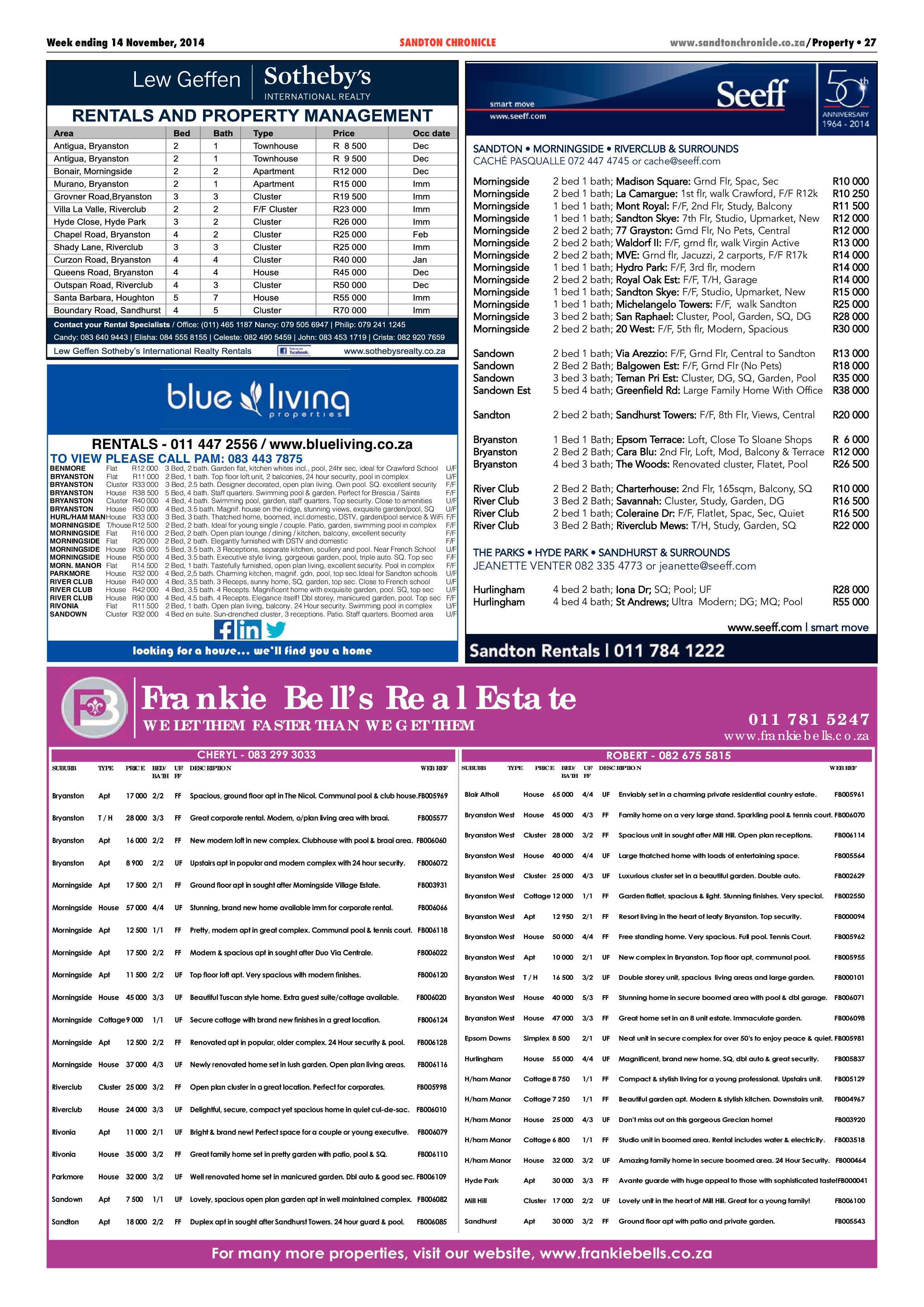 Sandton Chronicle 14 November 2014 page 35