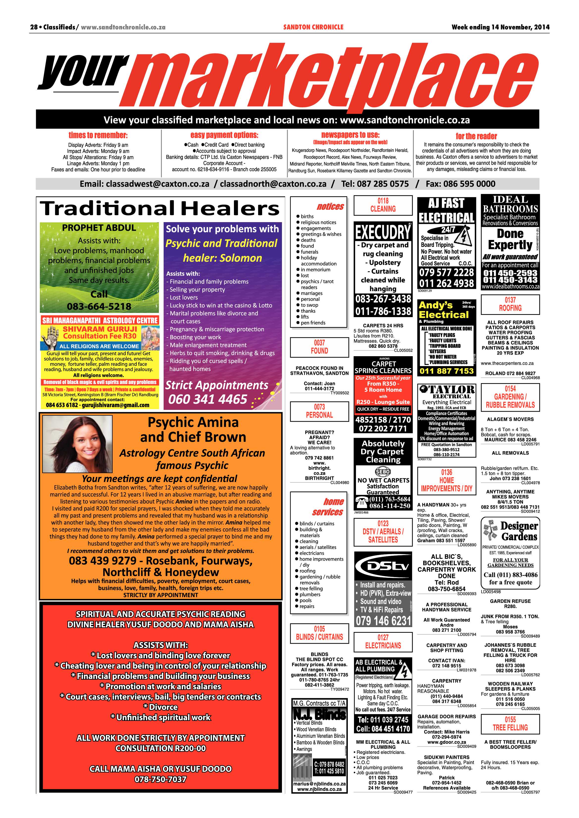 Sandton Chronicle 14 November 2014 page 36