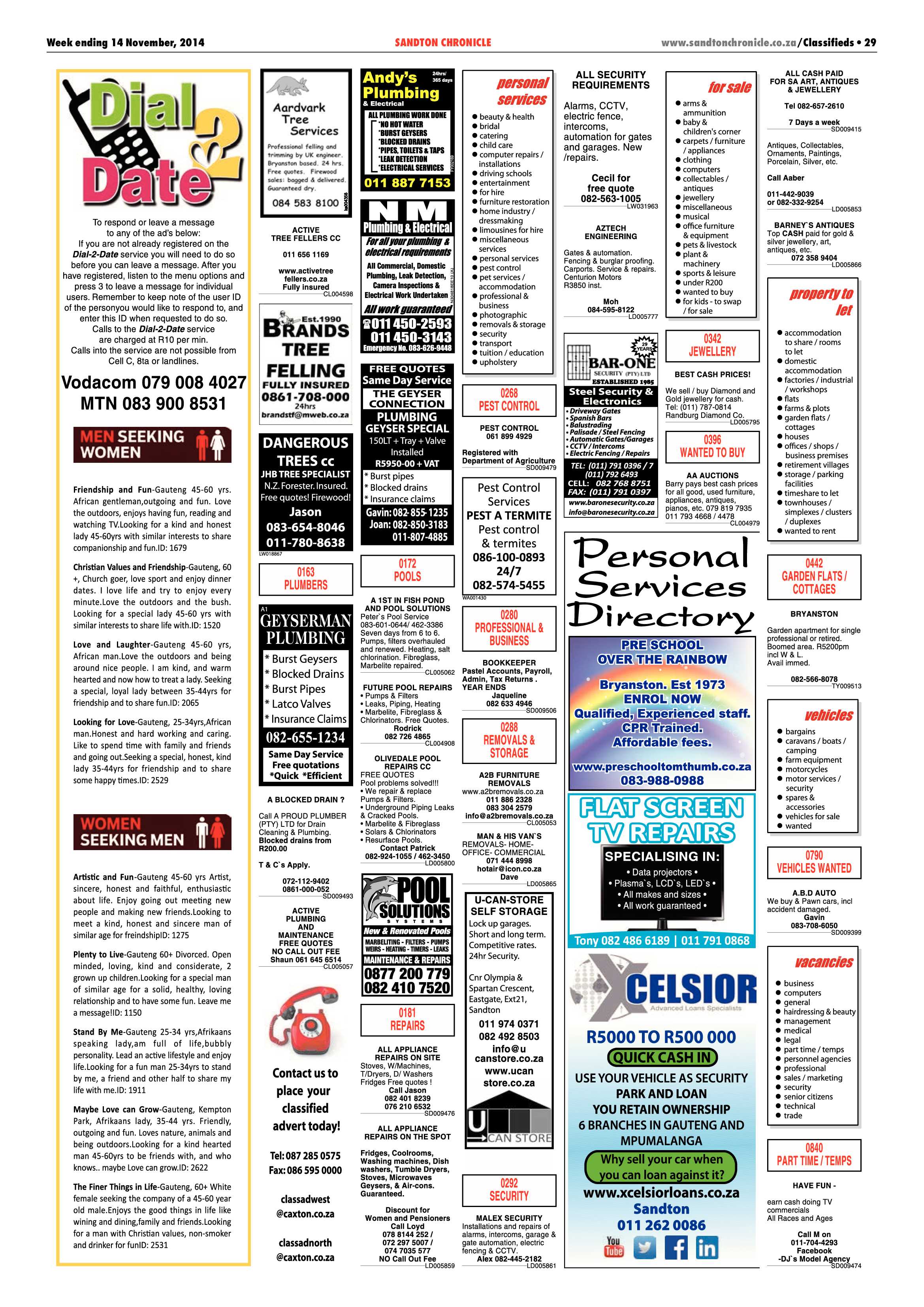 Sandton Chronicle 14 November 2014 page 37