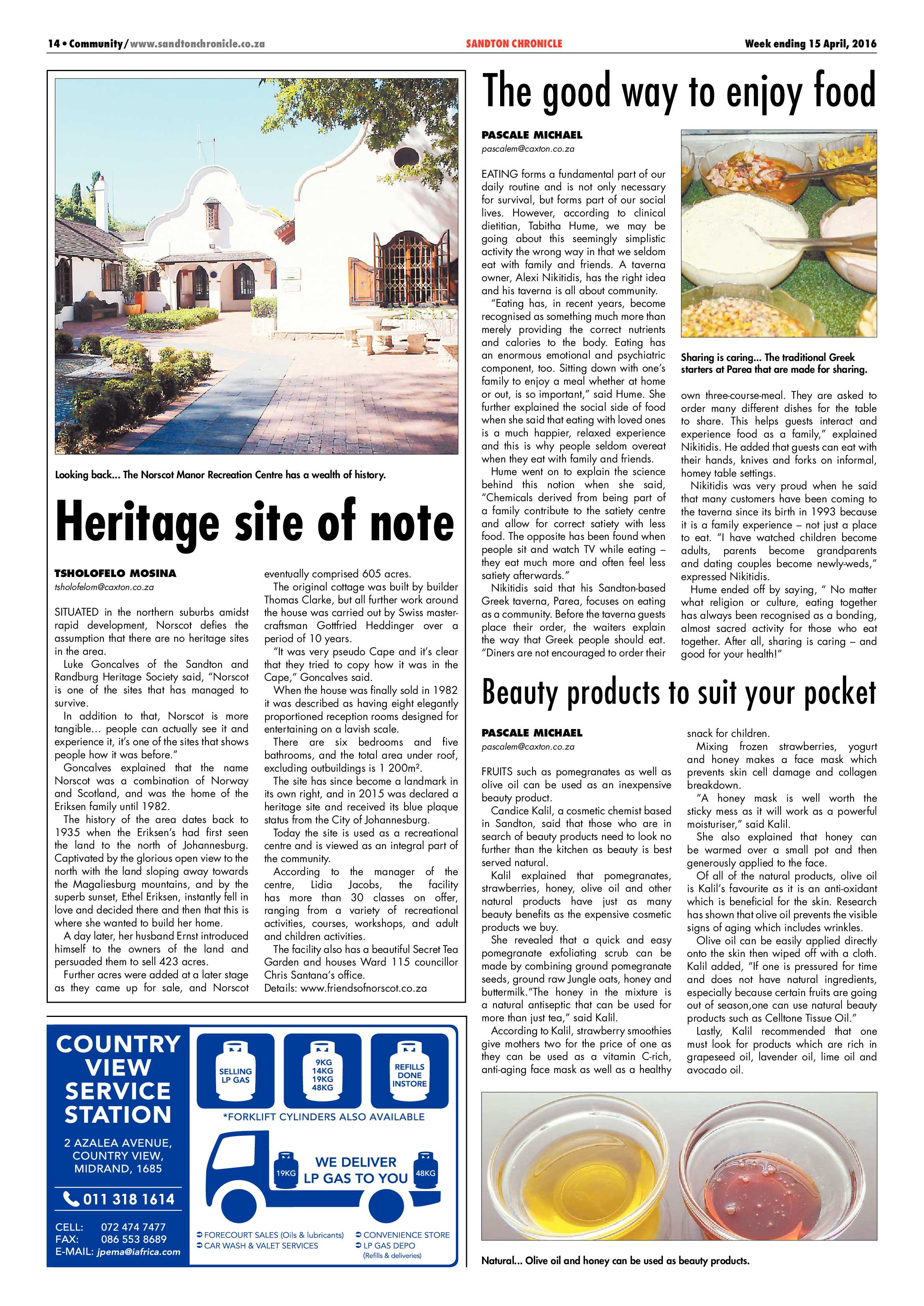 Sandton Chronicle 15 April 2016 page 14
