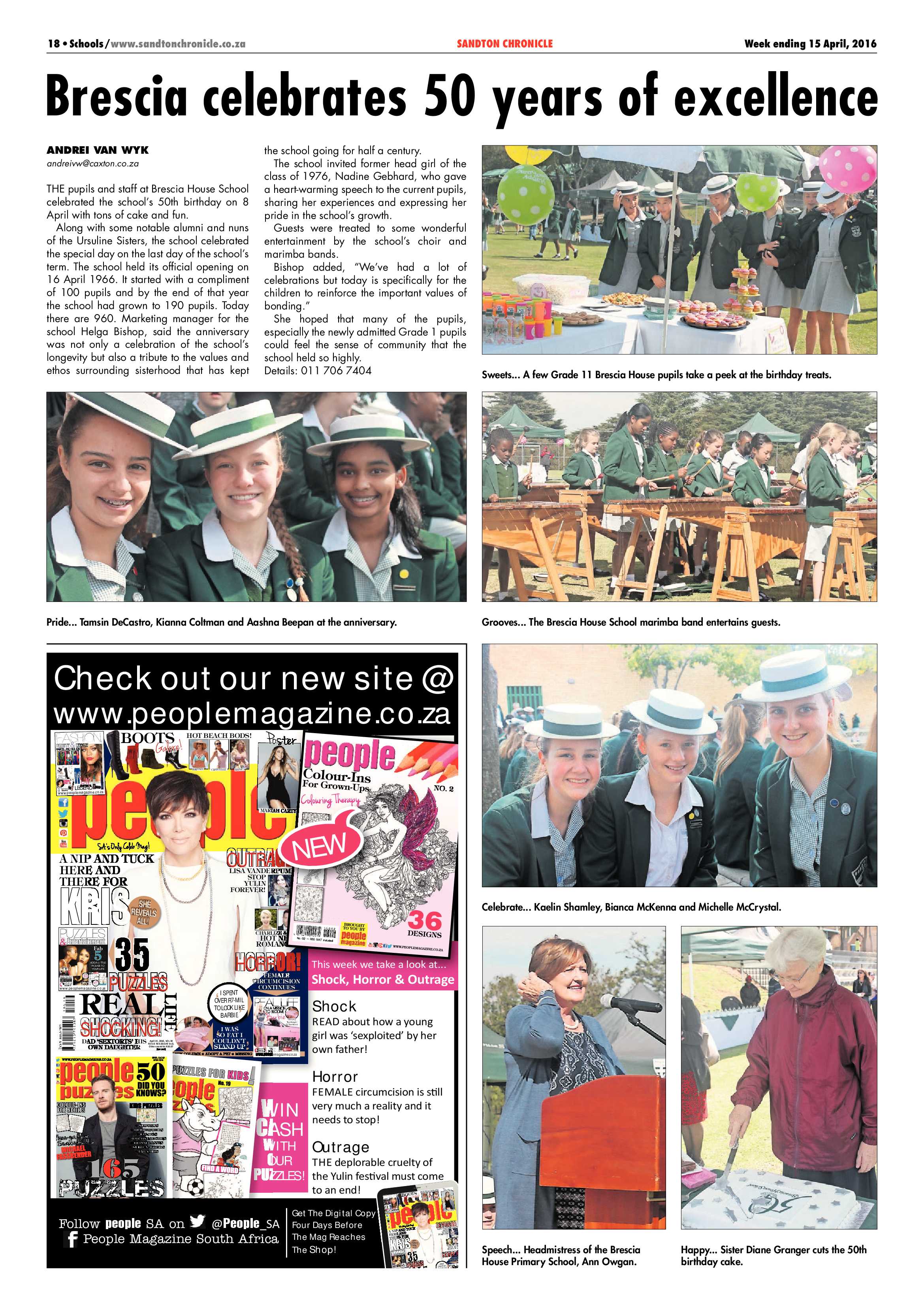 Sandton Chronicle 15 April 2016 page 18