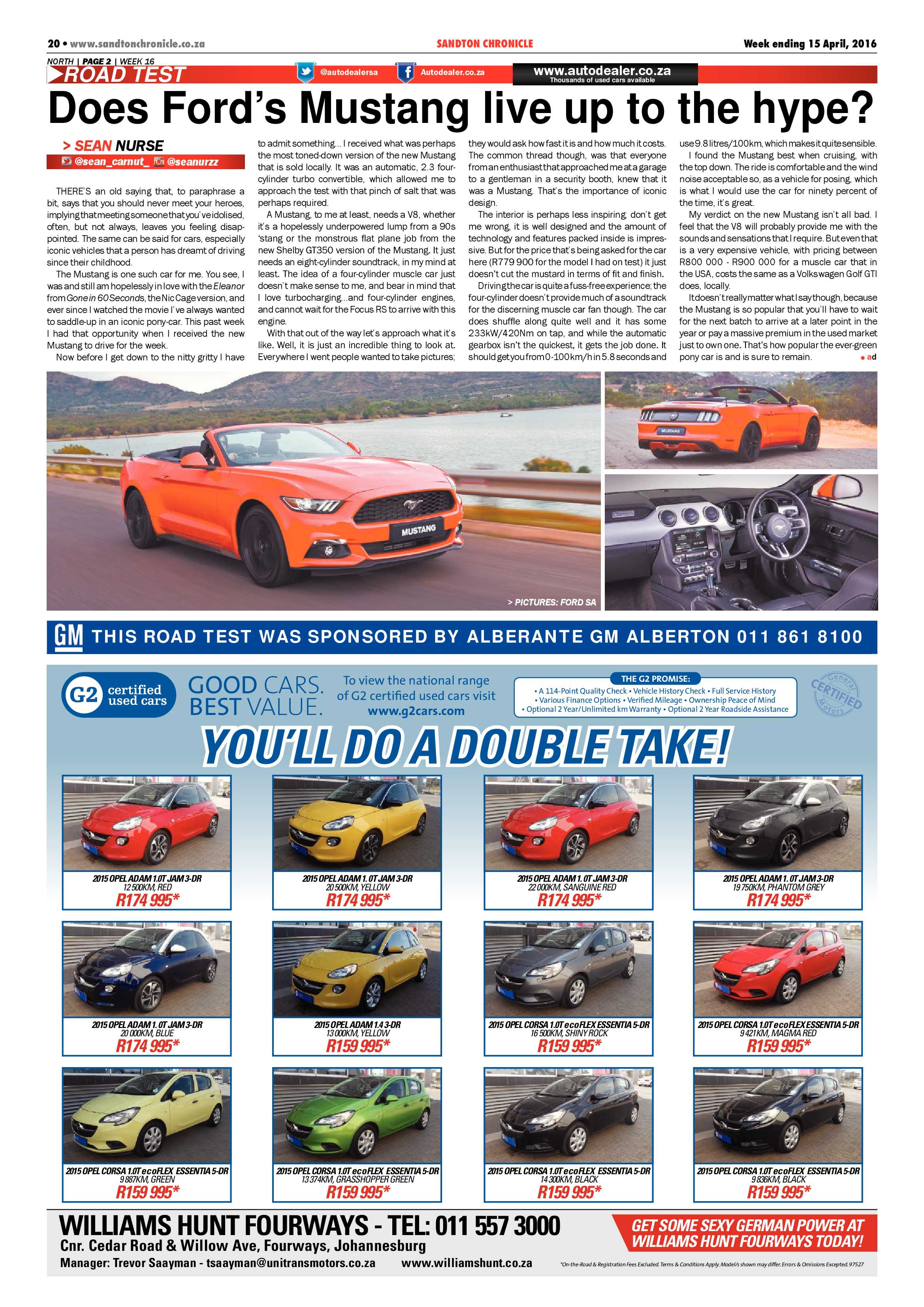 Sandton Chronicle 15 April 2016 page 20
