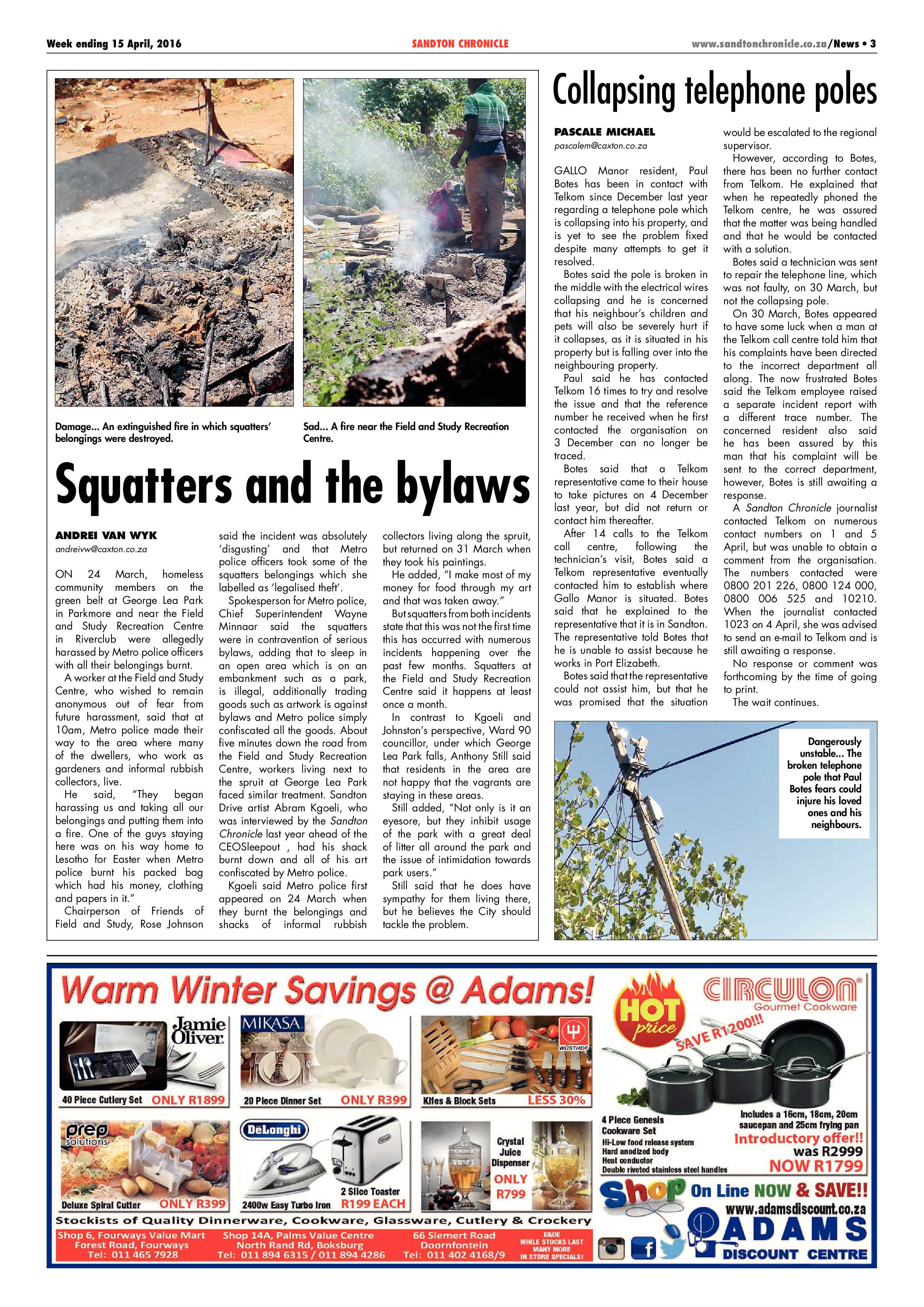Sandton Chronicle 15 April 2016 page 3