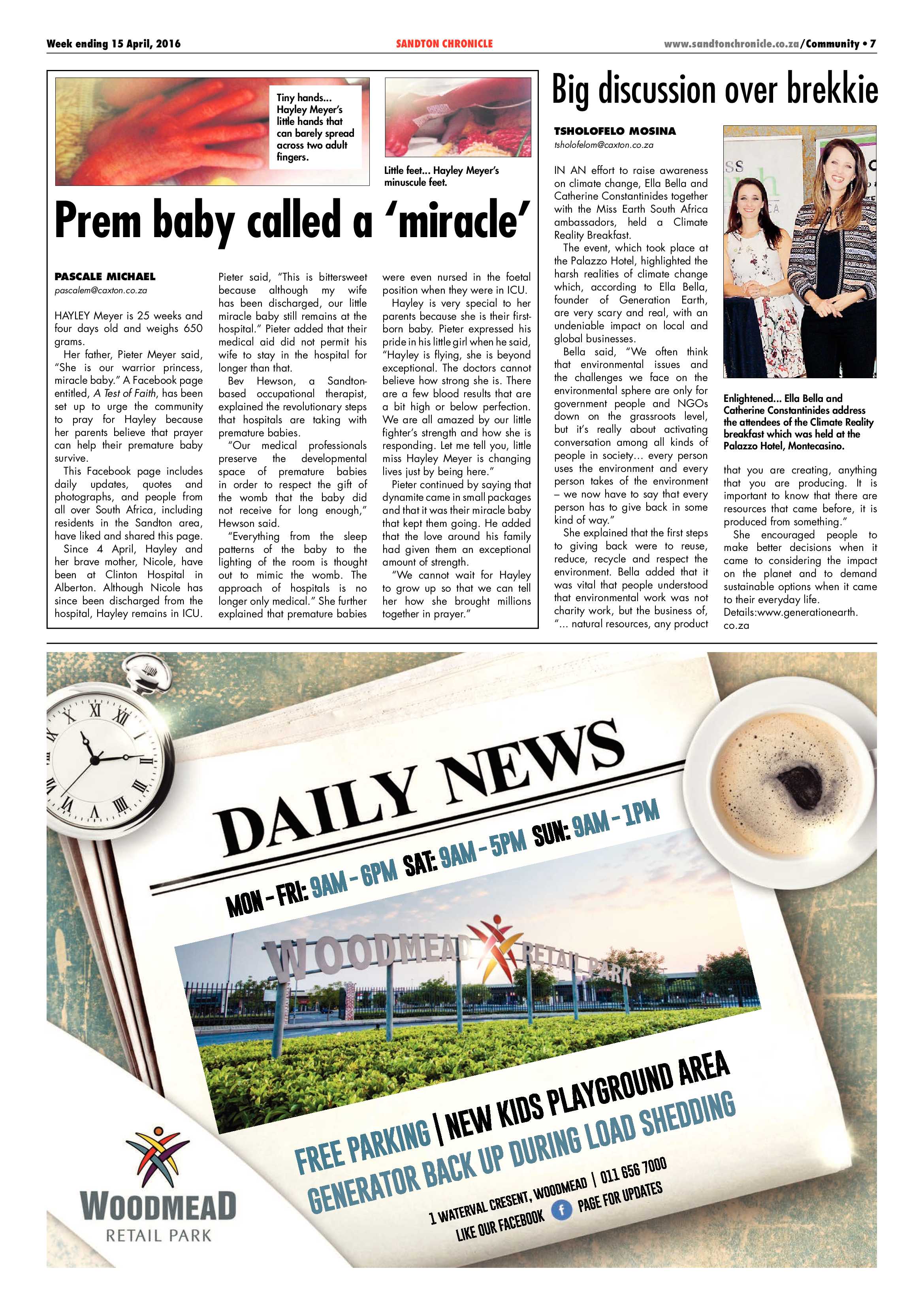 Sandton Chronicle 15 April 2016 page 7
