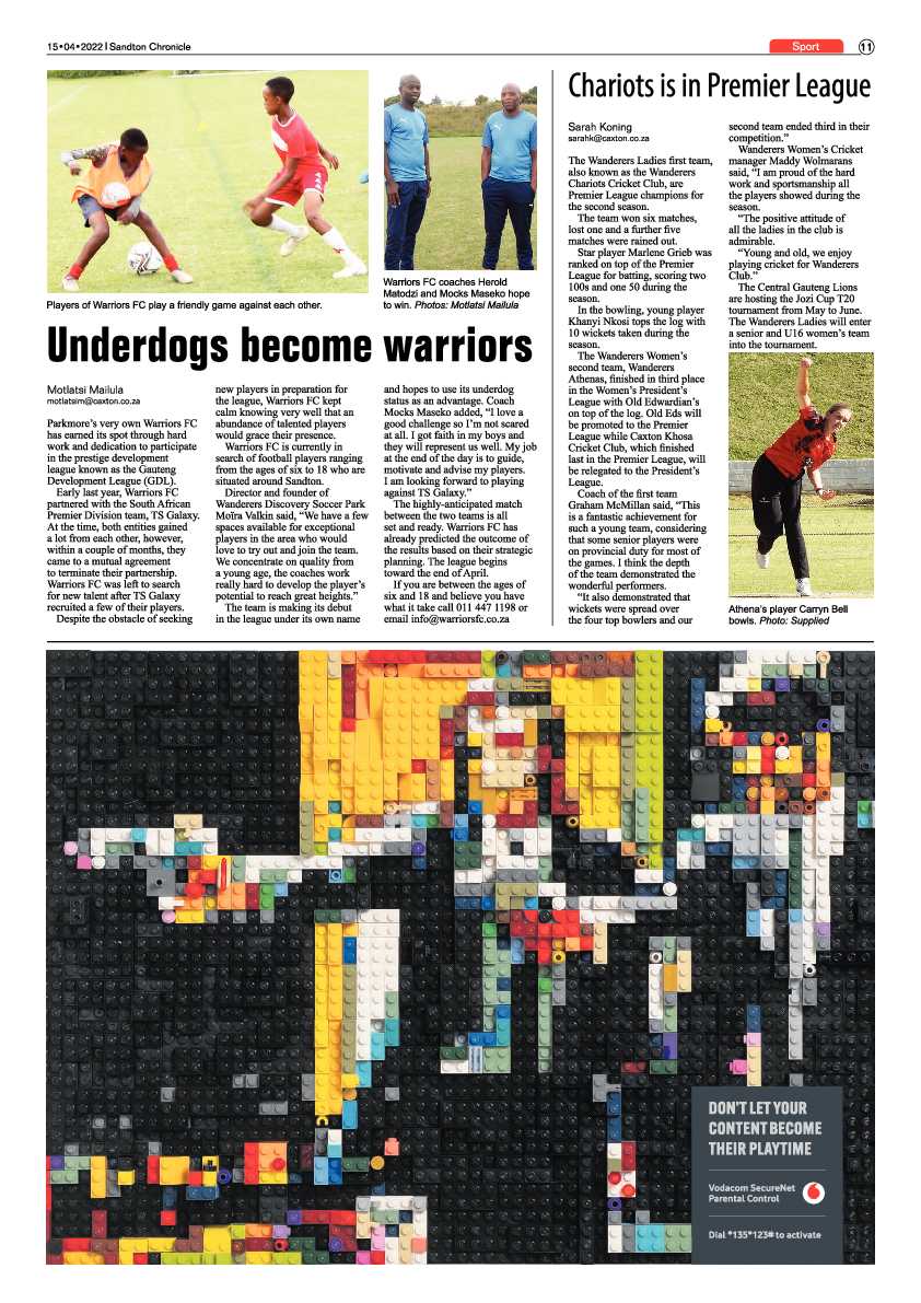 Sandton Chronicle 15 April 2022 page 11