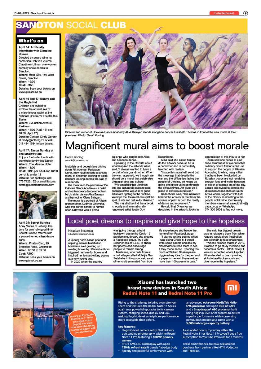 Sandton Chronicle 15 April 2022 page 9