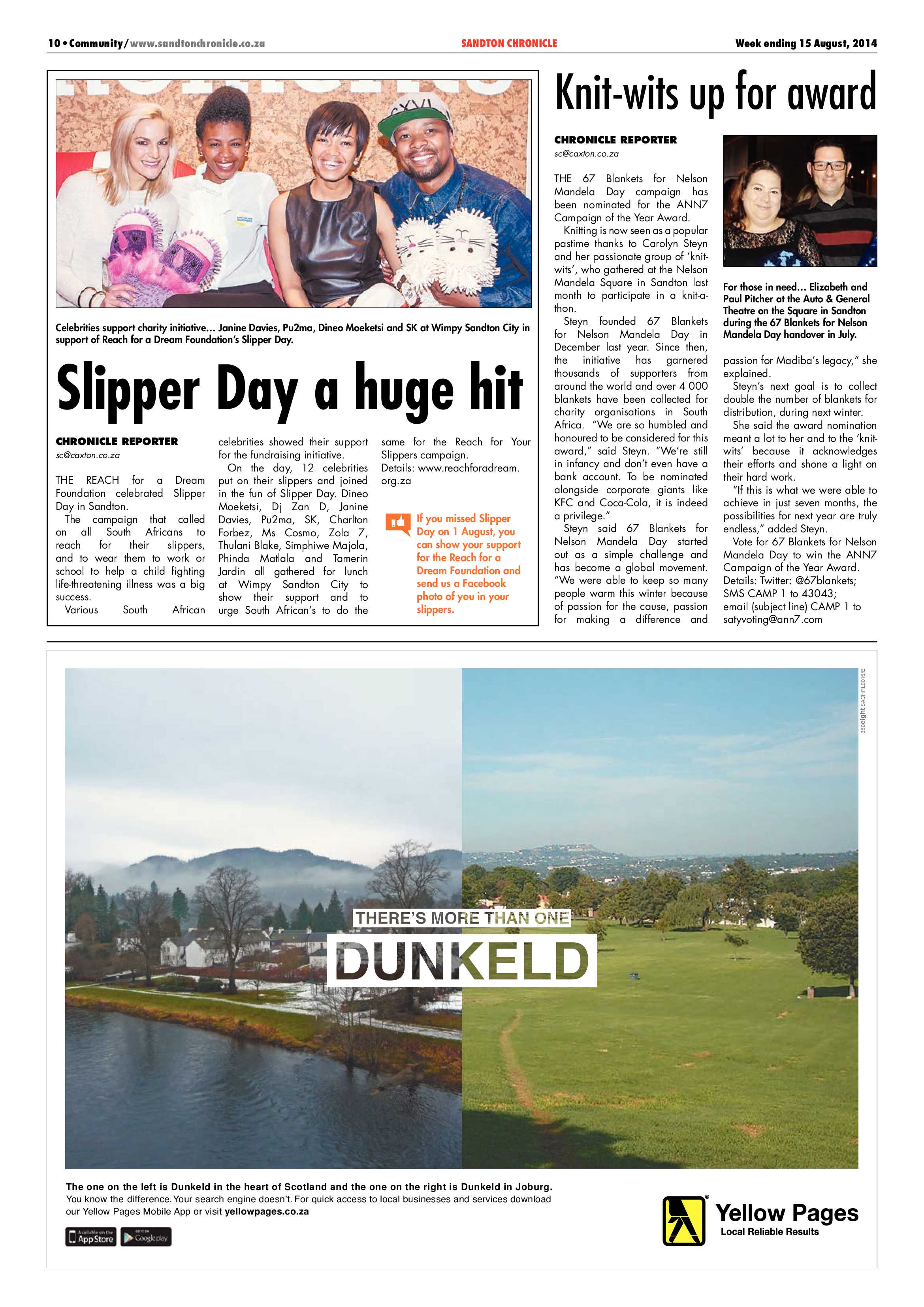 Sandton Chronicle 15 August 2014 page 10