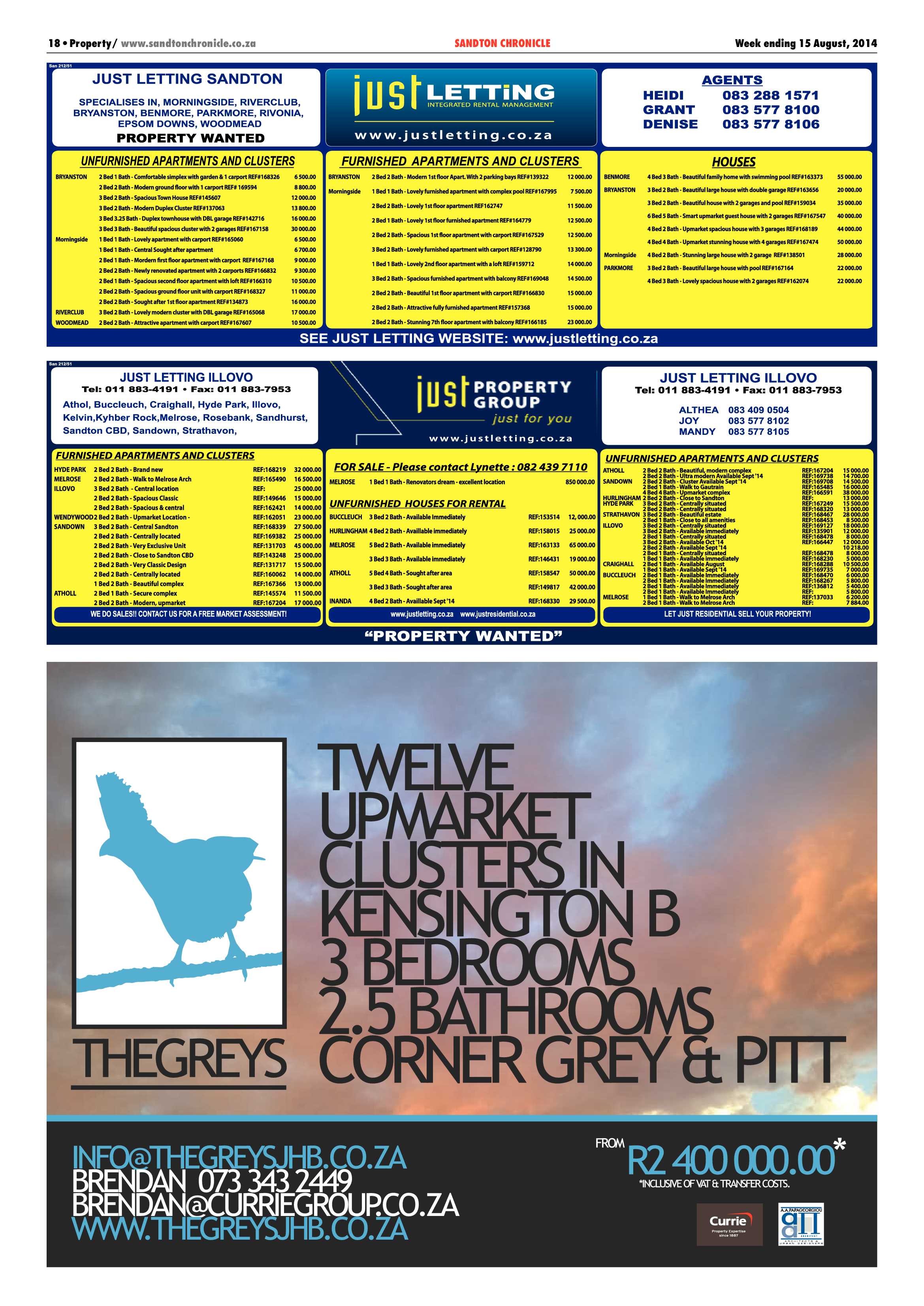 Sandton Chronicle 15 August 2014 page 18