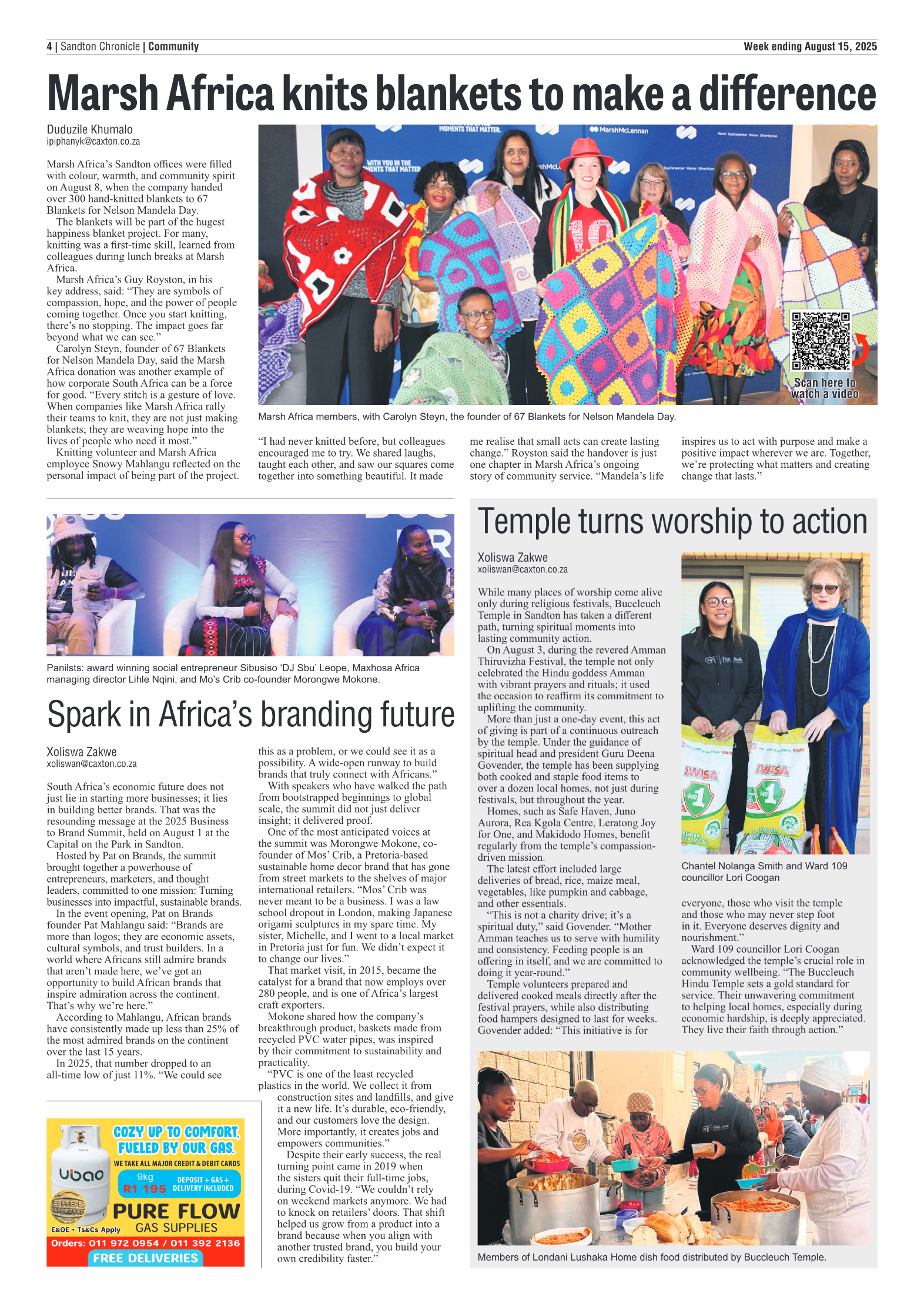 Sandton Chronicle 15 August 2025 page 4