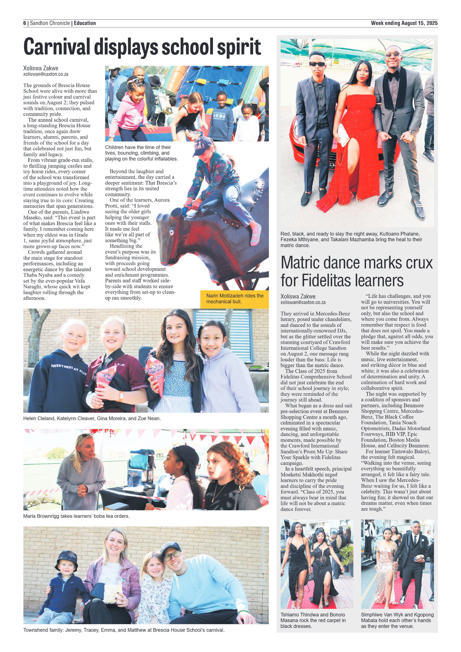 Sandton Chronicle 15 August 2025 page 6
