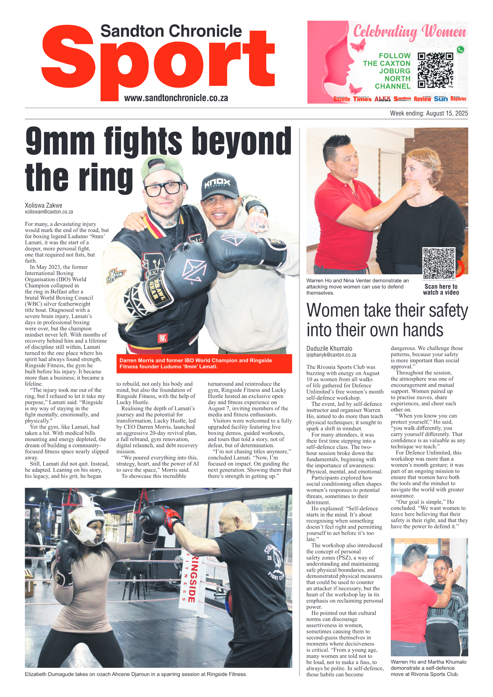 Sandton Chronicle 15 August 2025 page 8