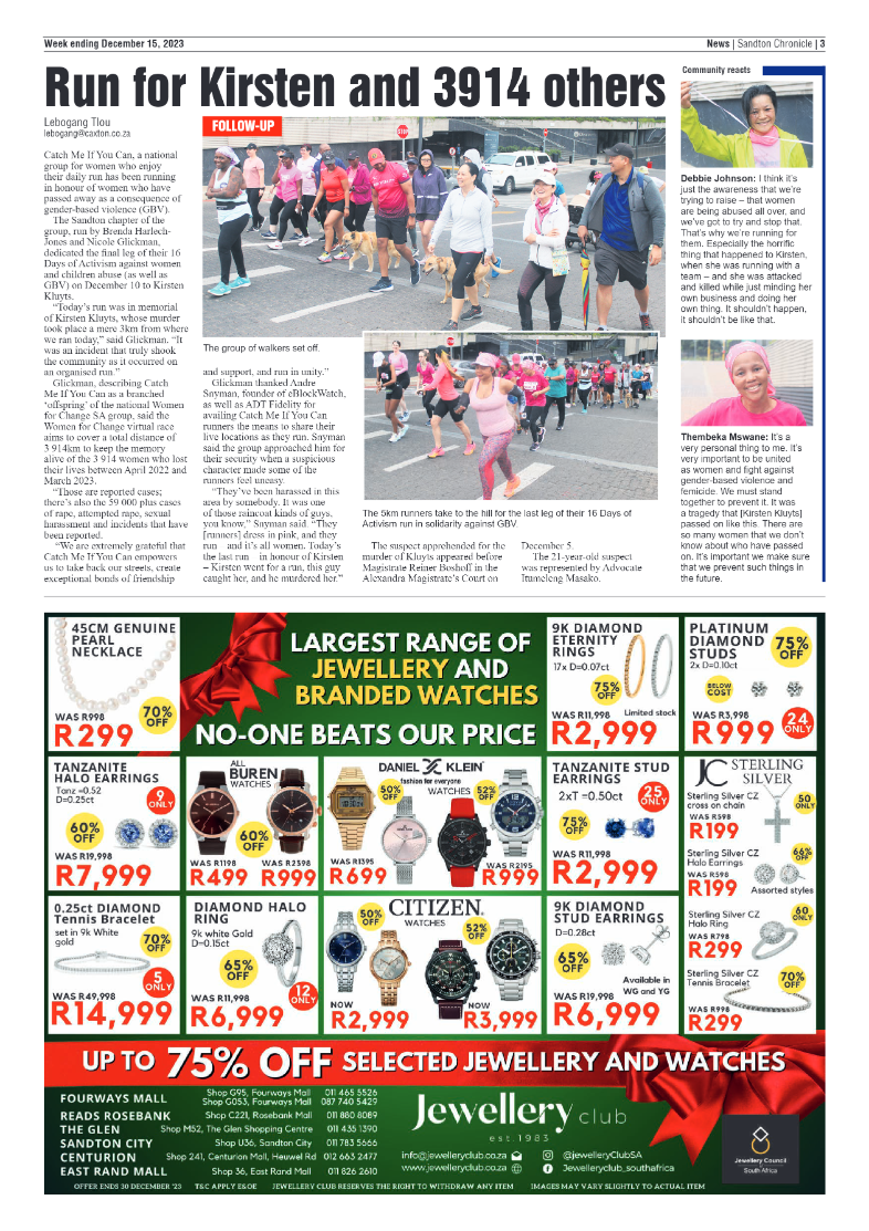 Sandton Chronicle 15 December 2023 page 3