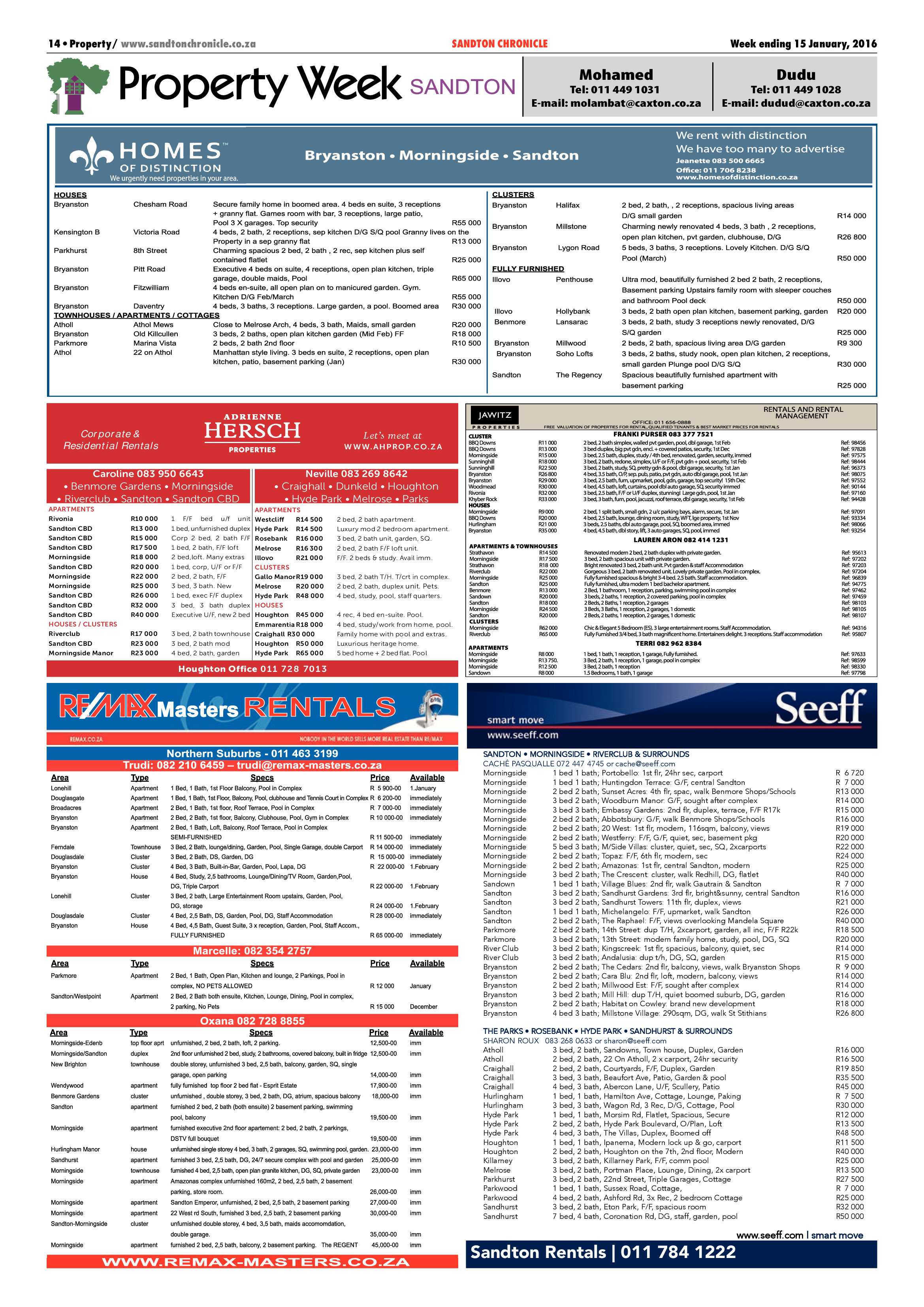 Sandton Chronicle 15 January 2016 page 14