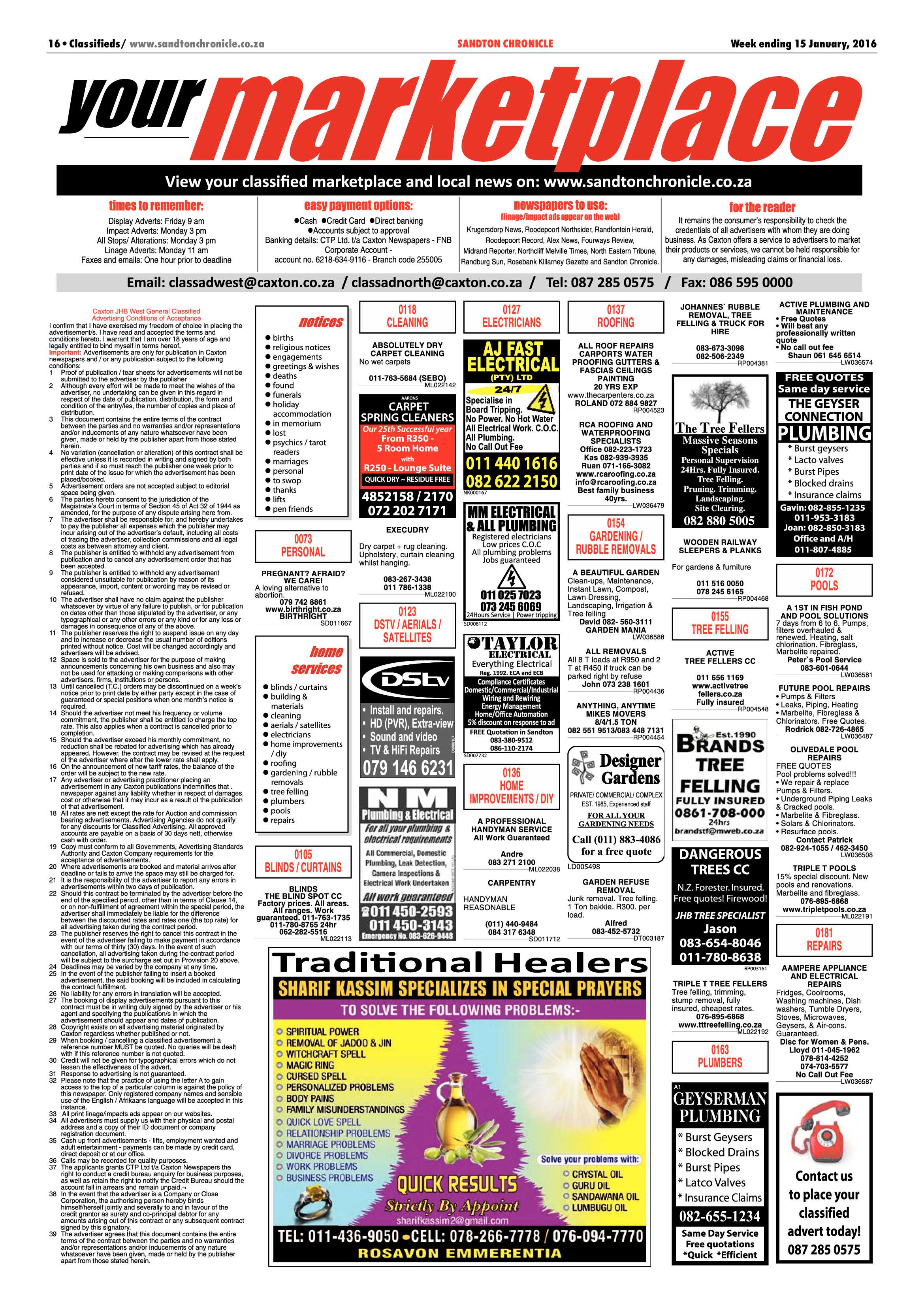 Sandton Chronicle 15 January 2016 page 16