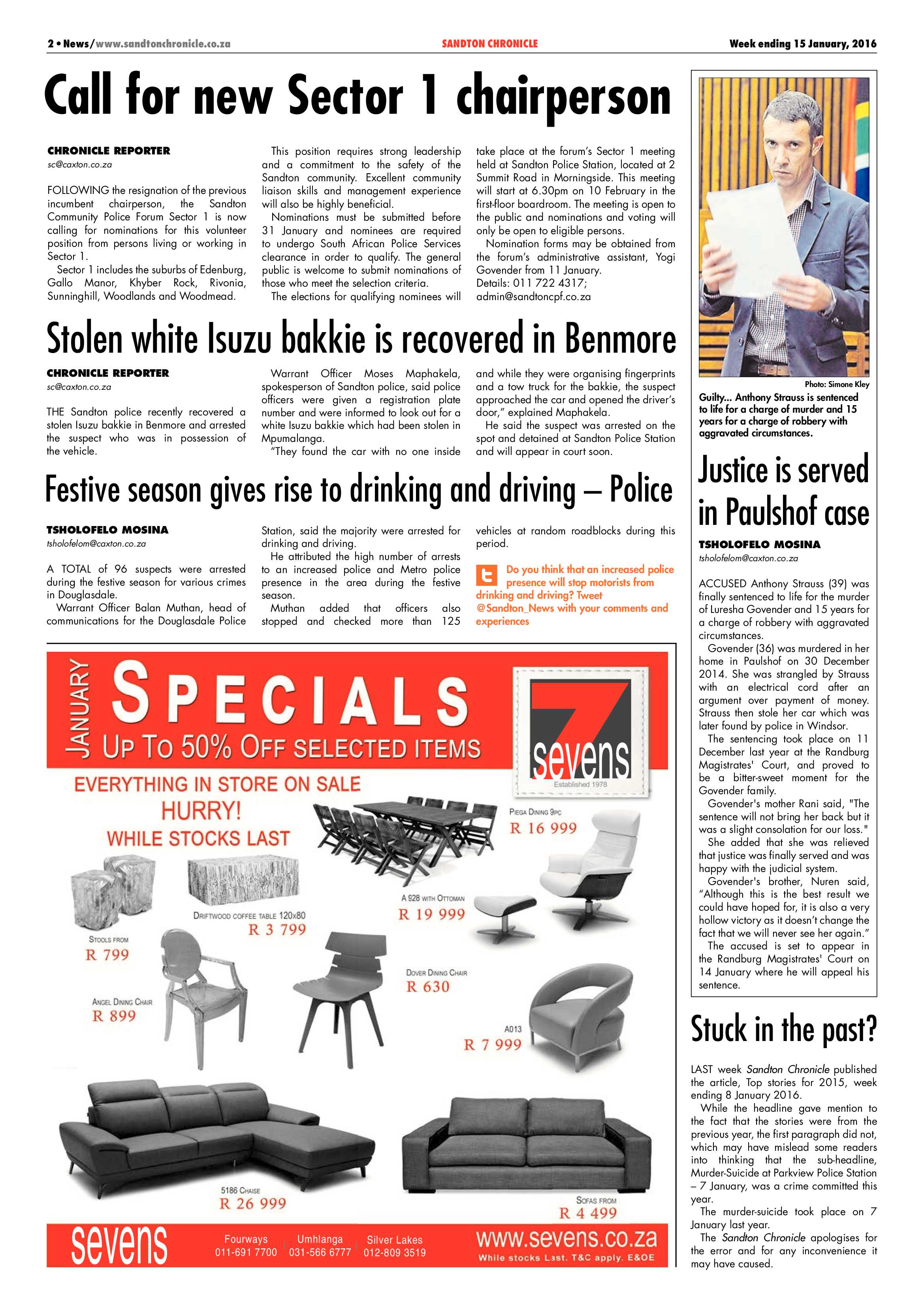 Sandton Chronicle 15 January 2016 page 2