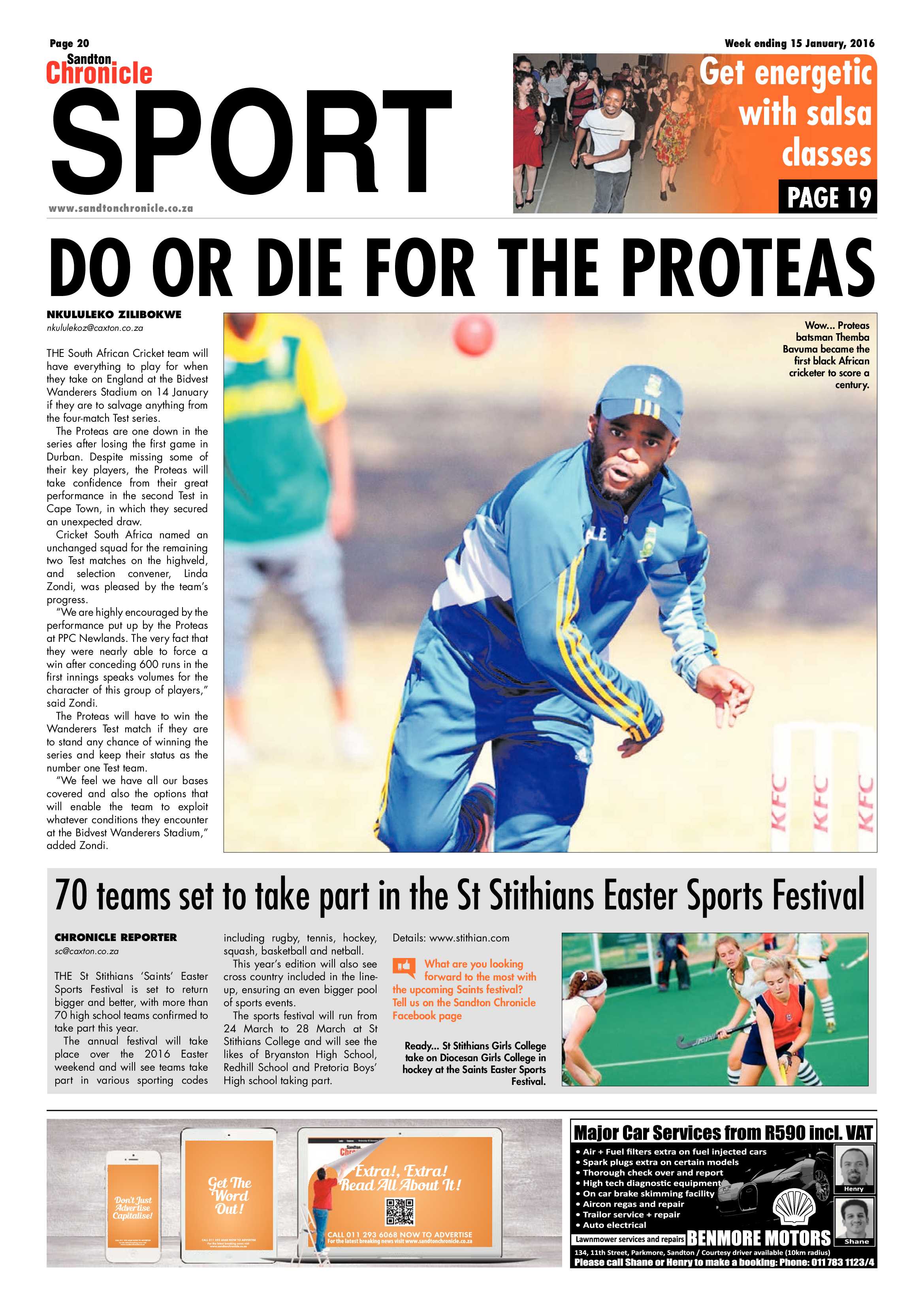 Sandton Chronicle 15 January 2016 page 20