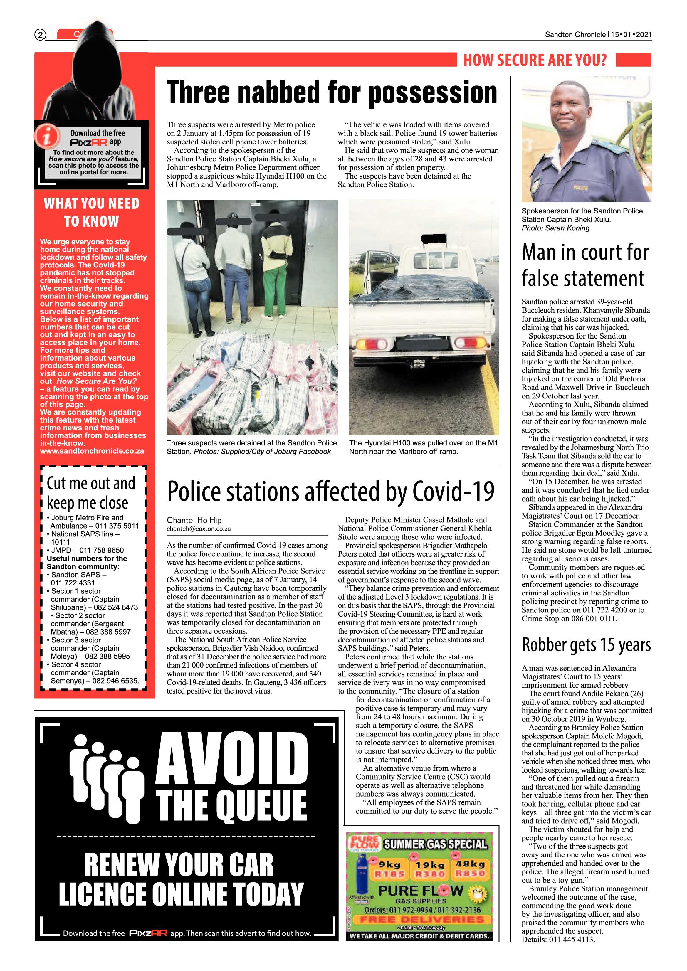 Sandton Chronicle 15 January 2021 page 2