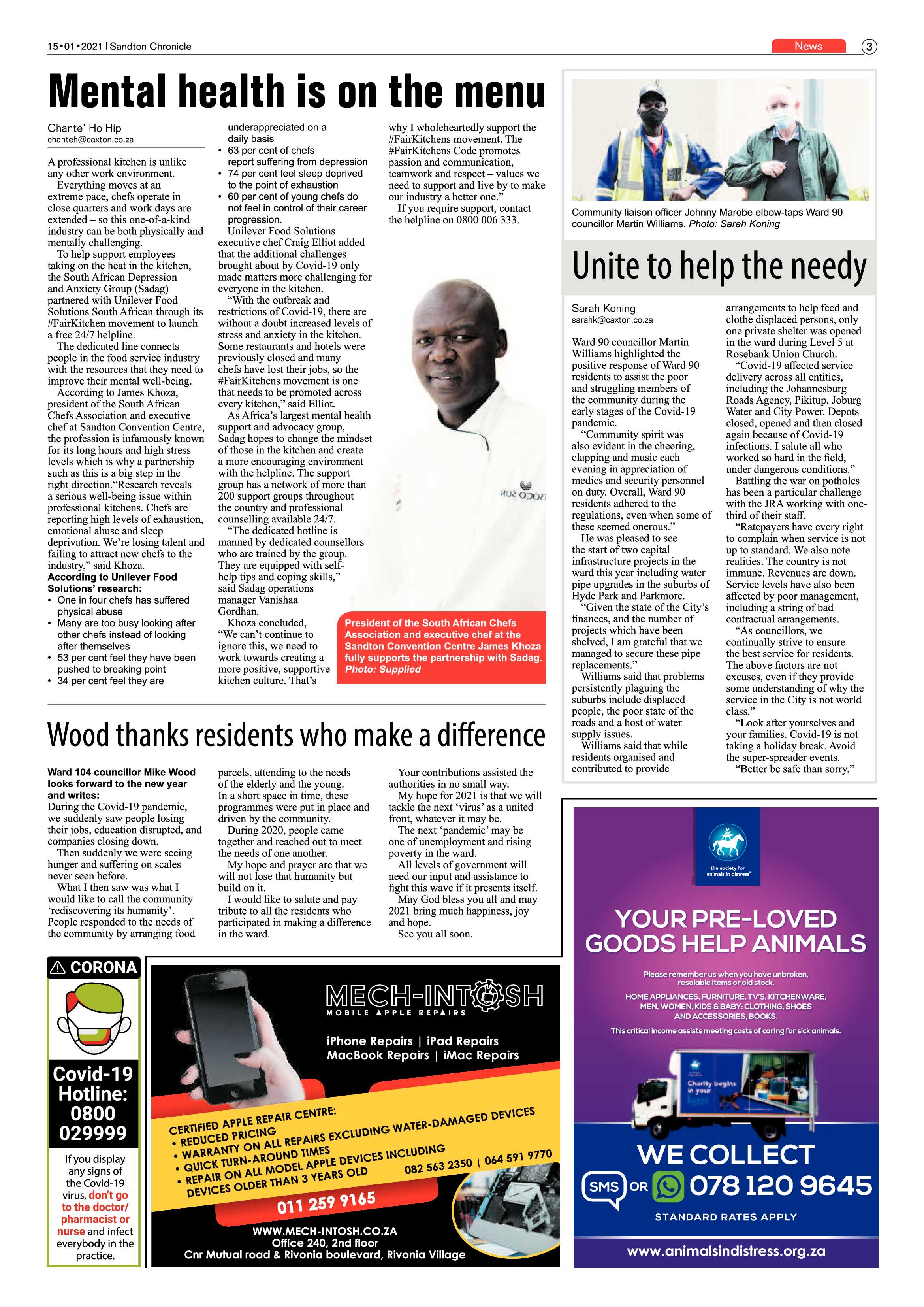 Sandton Chronicle 15 January 2021 page 3