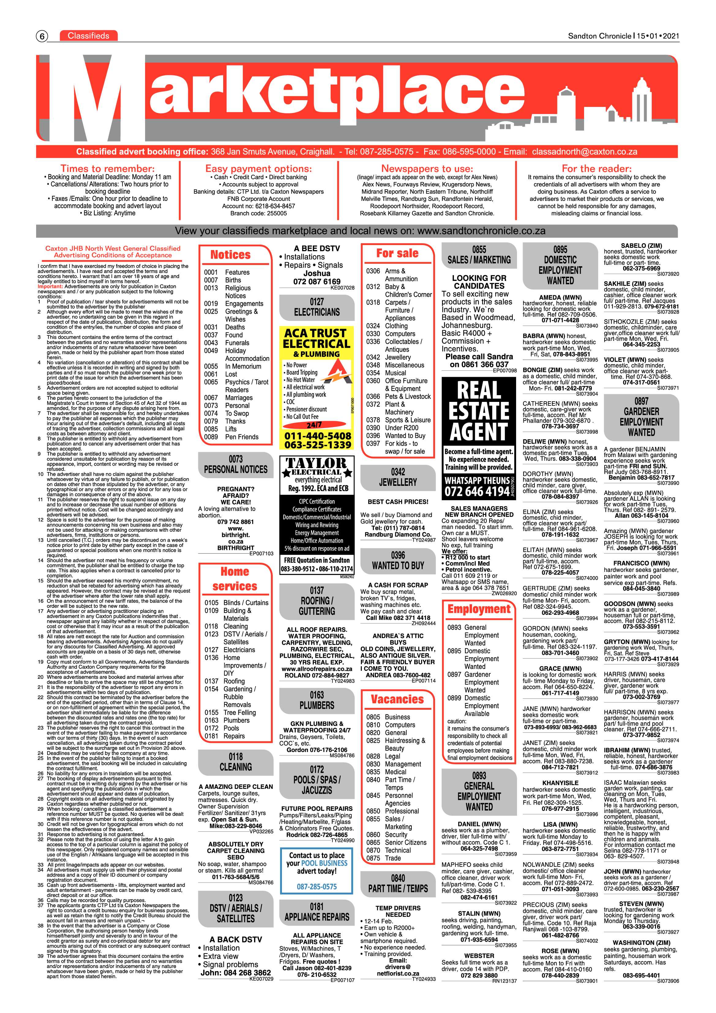 Sandton Chronicle 15 January 2021 page 6