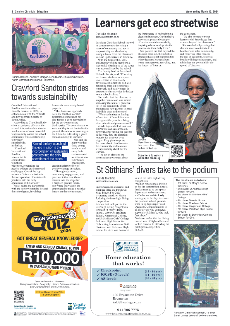 Sandton Chronicle 15 March 2024 page 8