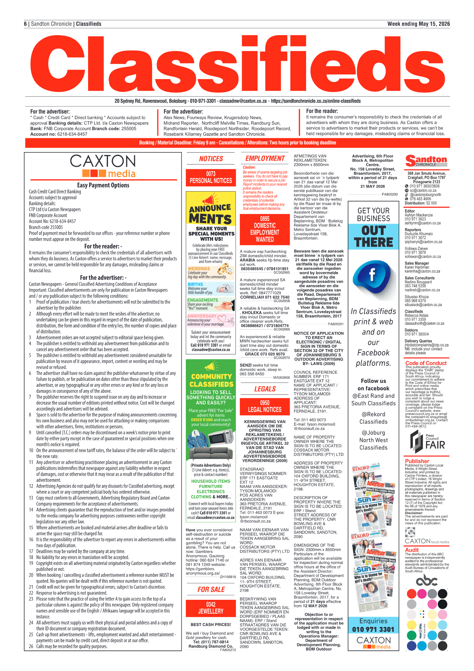 Sandton Chronicle 15 May 2026 page 6