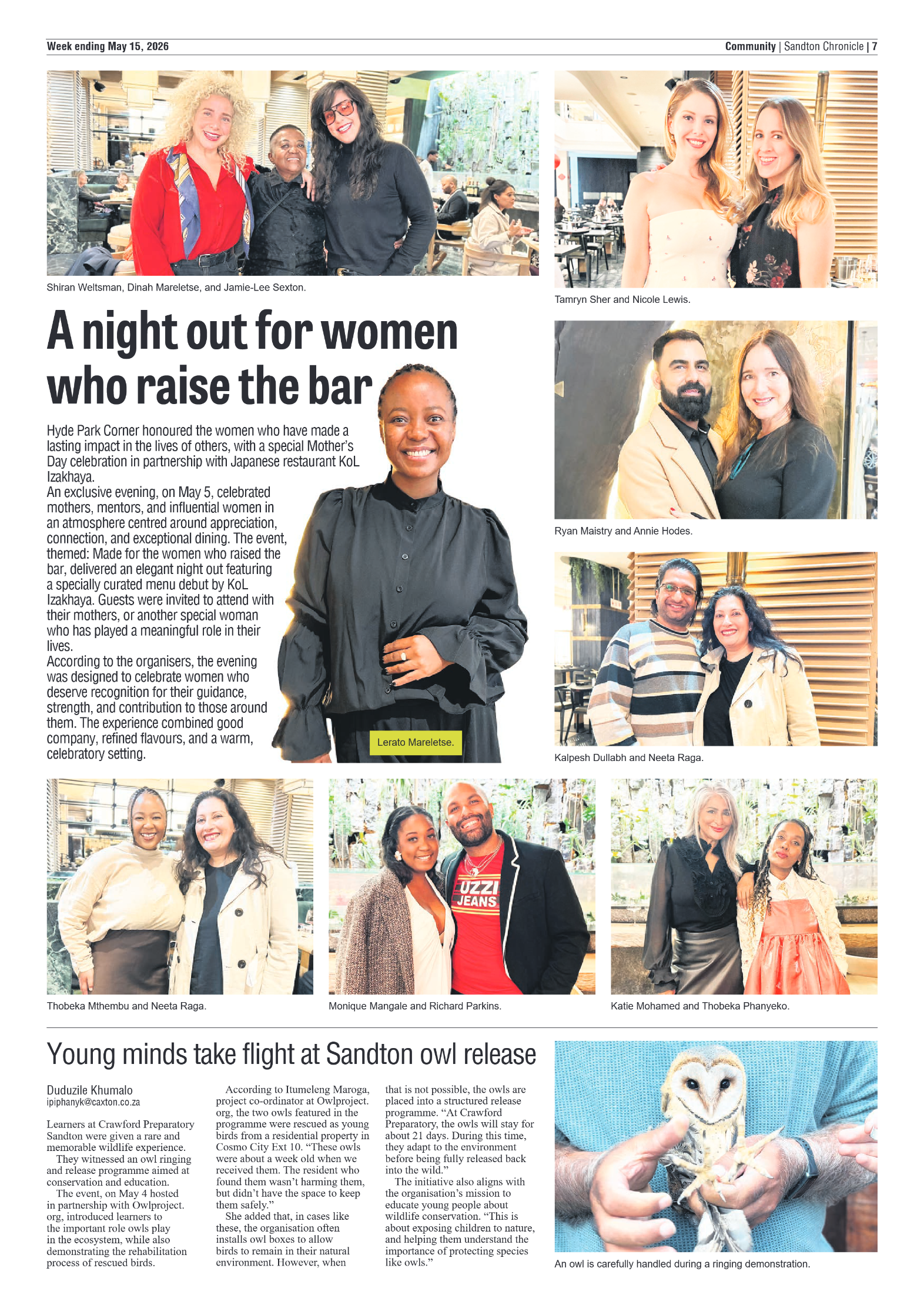 Sandton Chronicle 15 May 2026 page 7