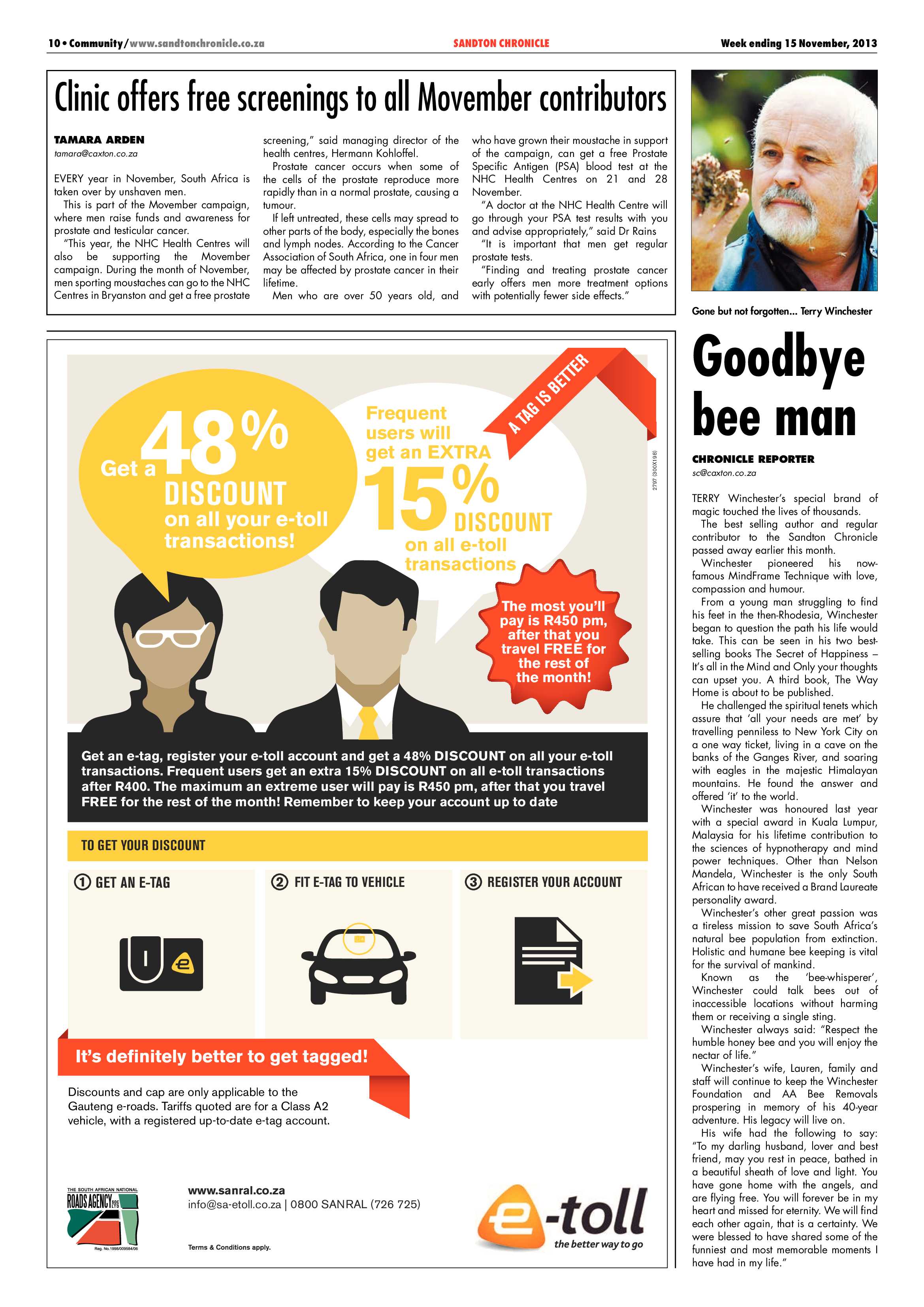 Sandton Chronicle 15 November 2013 page 10