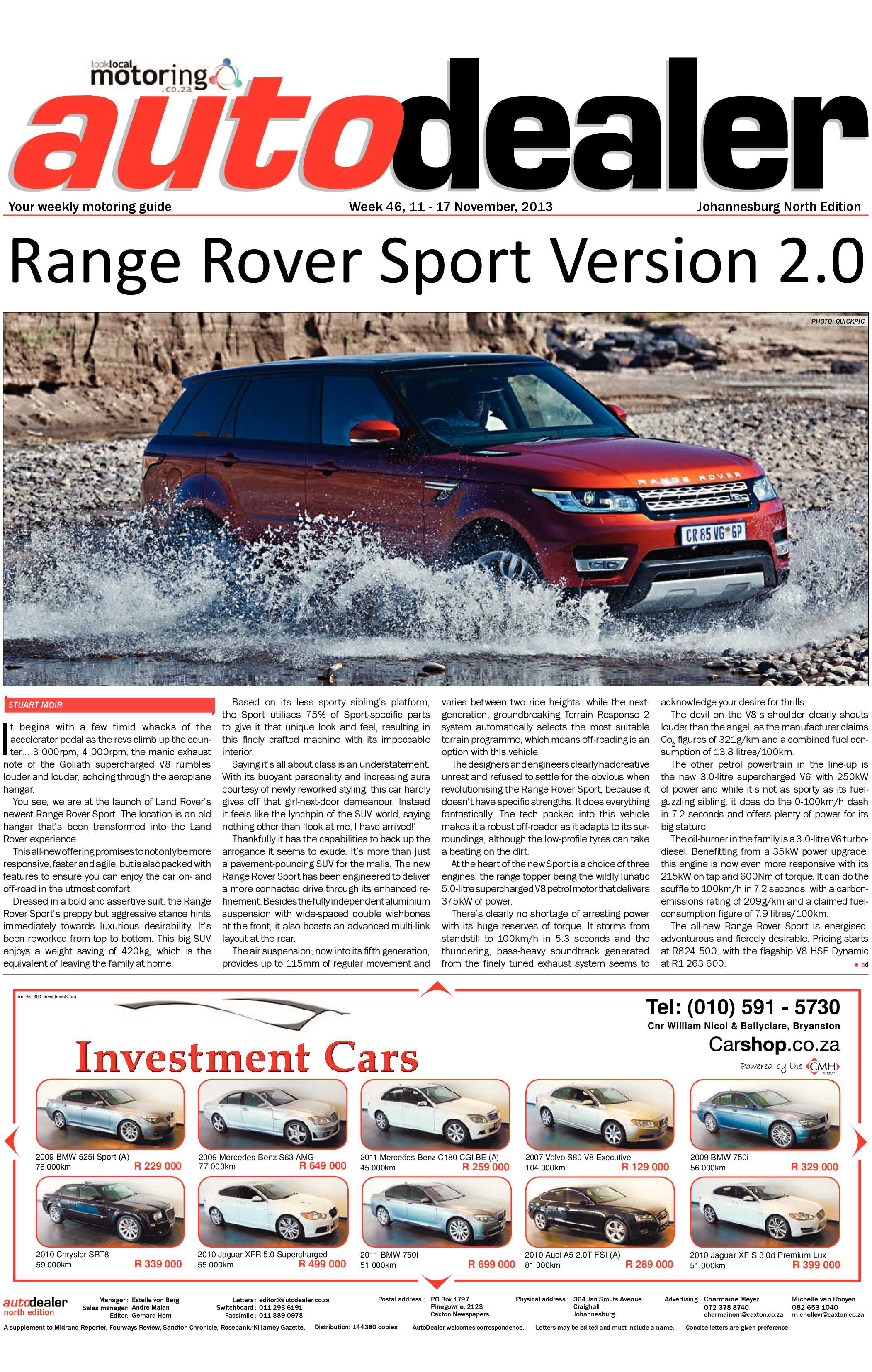 Sandton Chronicle 15 November 2013 page 15